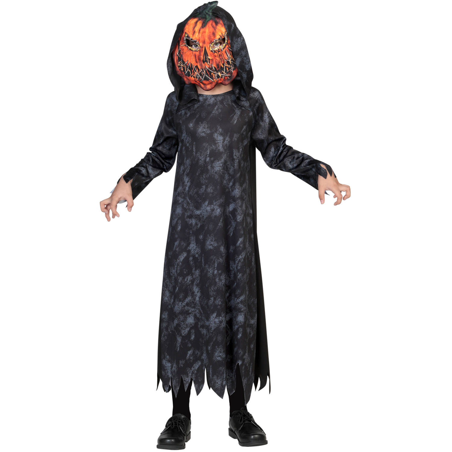Child Costume Pumpkin Reaper Age 6 - 8 Years