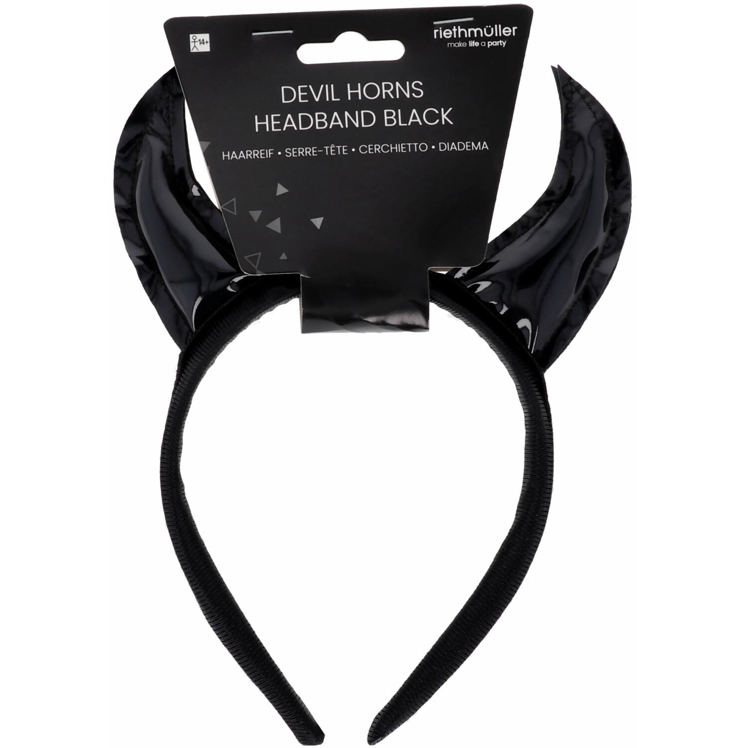 Headband Devil Horns Black One size