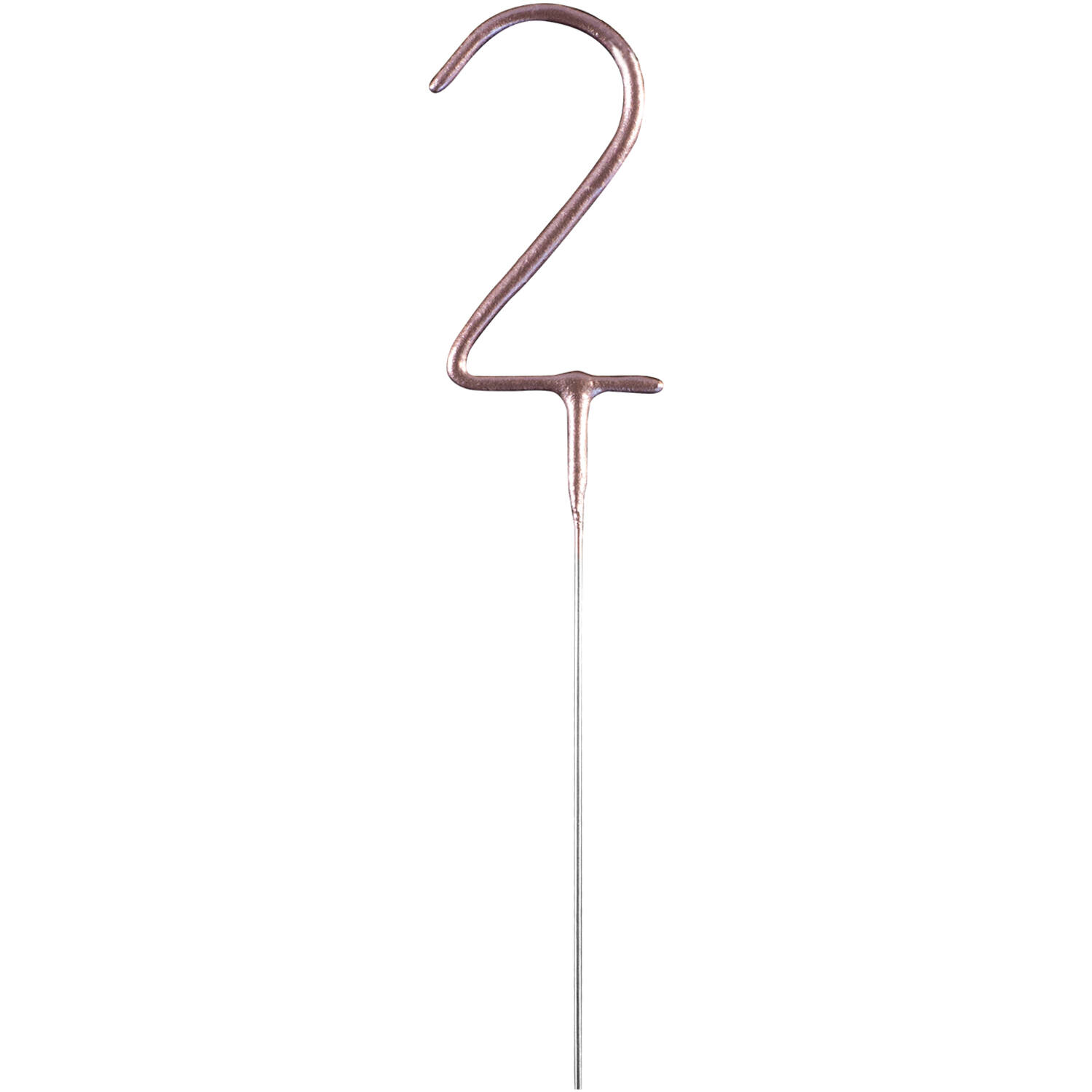 Sparkler Number 2 Rose Gold 14.5 cm 30-60 Seconds