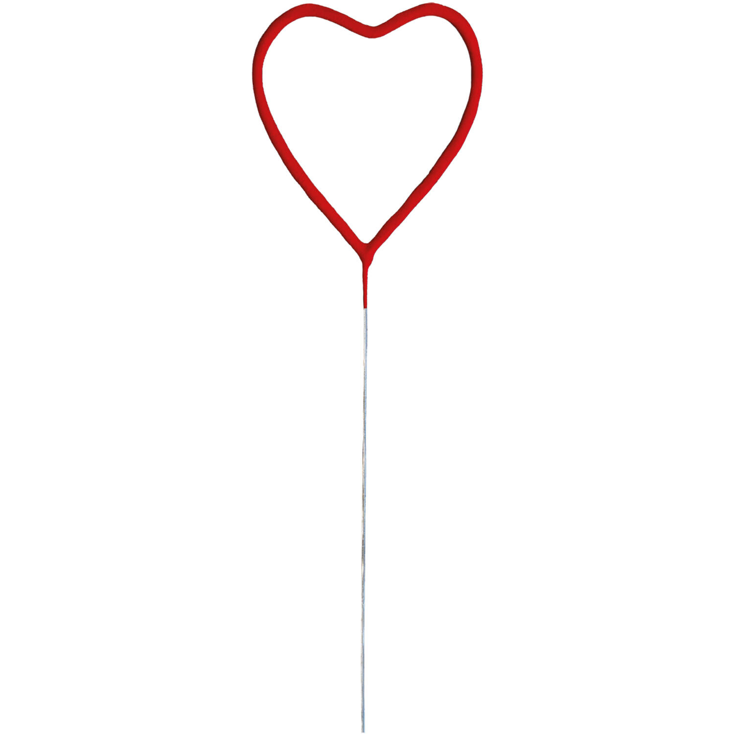 Sparkler Shape Heart XL Red 26 cm 40 Seconds