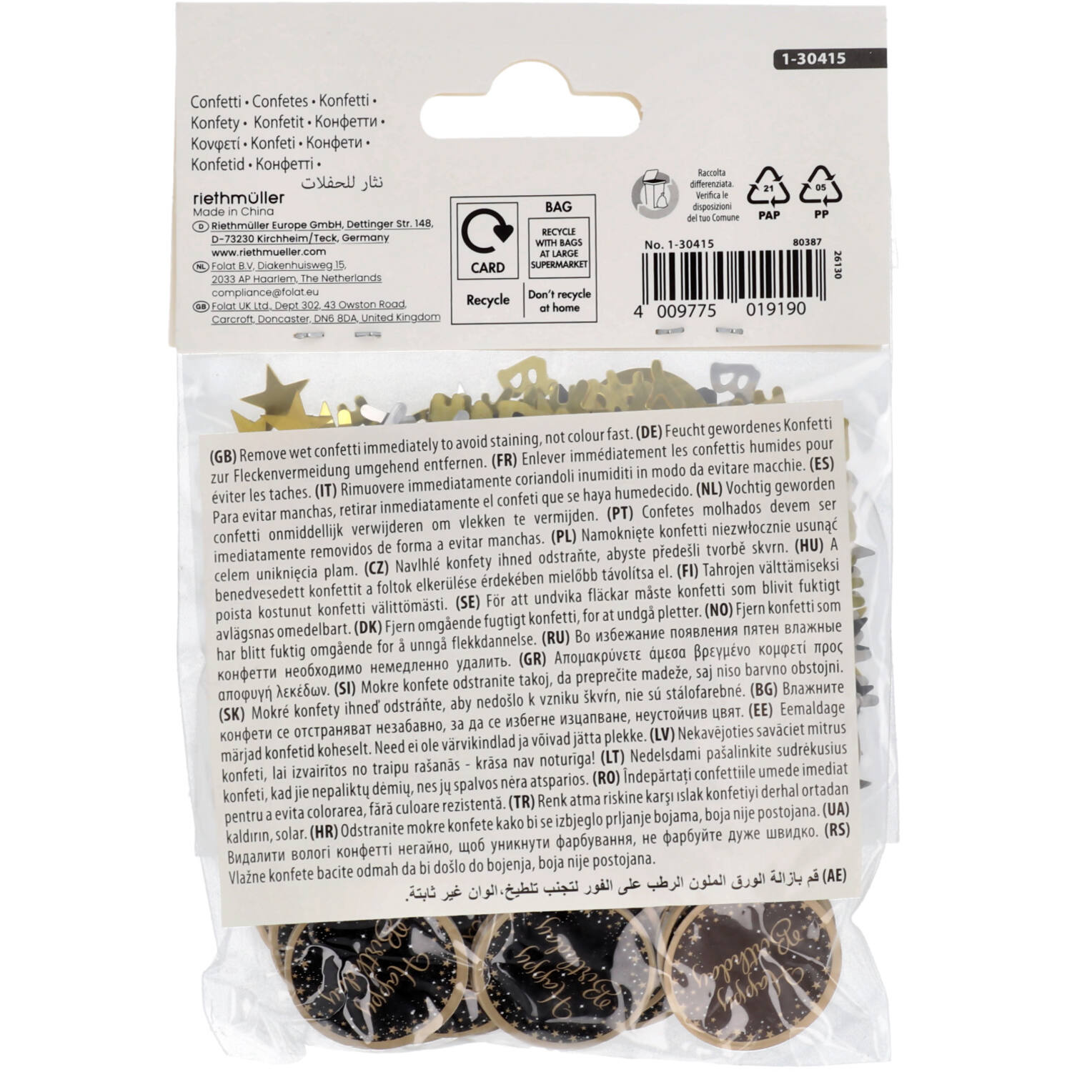 Confetti Happy Birthday Starlight Birthday Foil / Paper 34 g