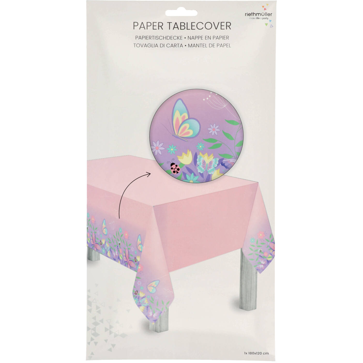 Tablecover Flutter Garden Paper 180 cm x 120 cm