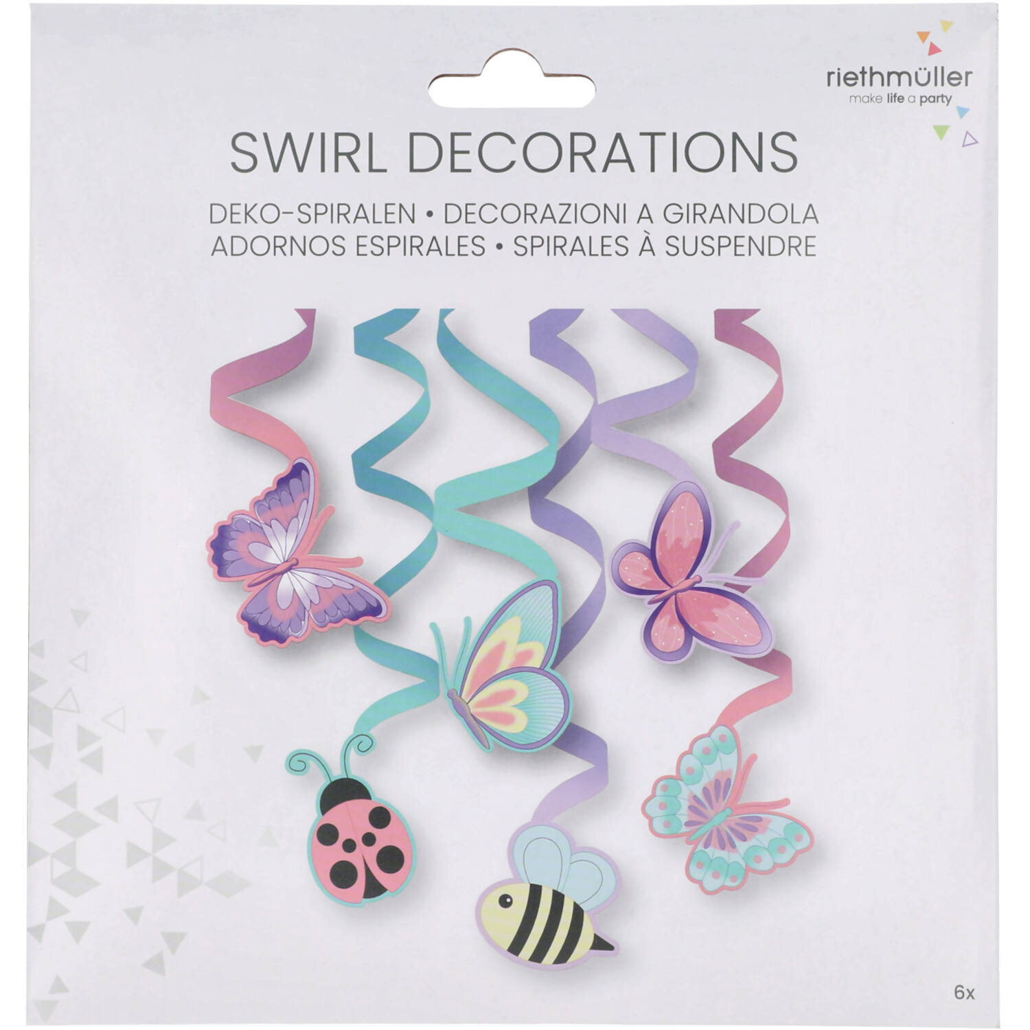 6 Swirl Decorations Flutter Garden