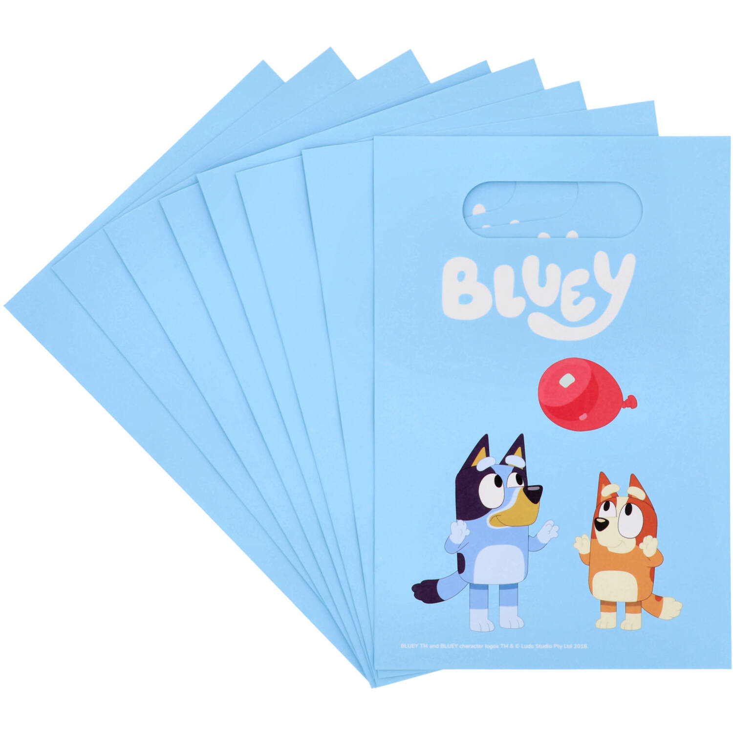 8 Lootbags Bluey Paper 15,8 x 23,6 cm