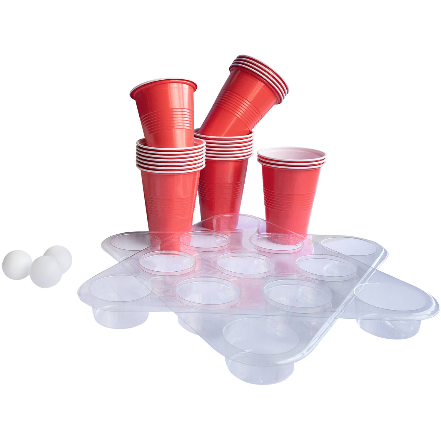 Drinking Game Beer Pong 27 Pieces Plastic