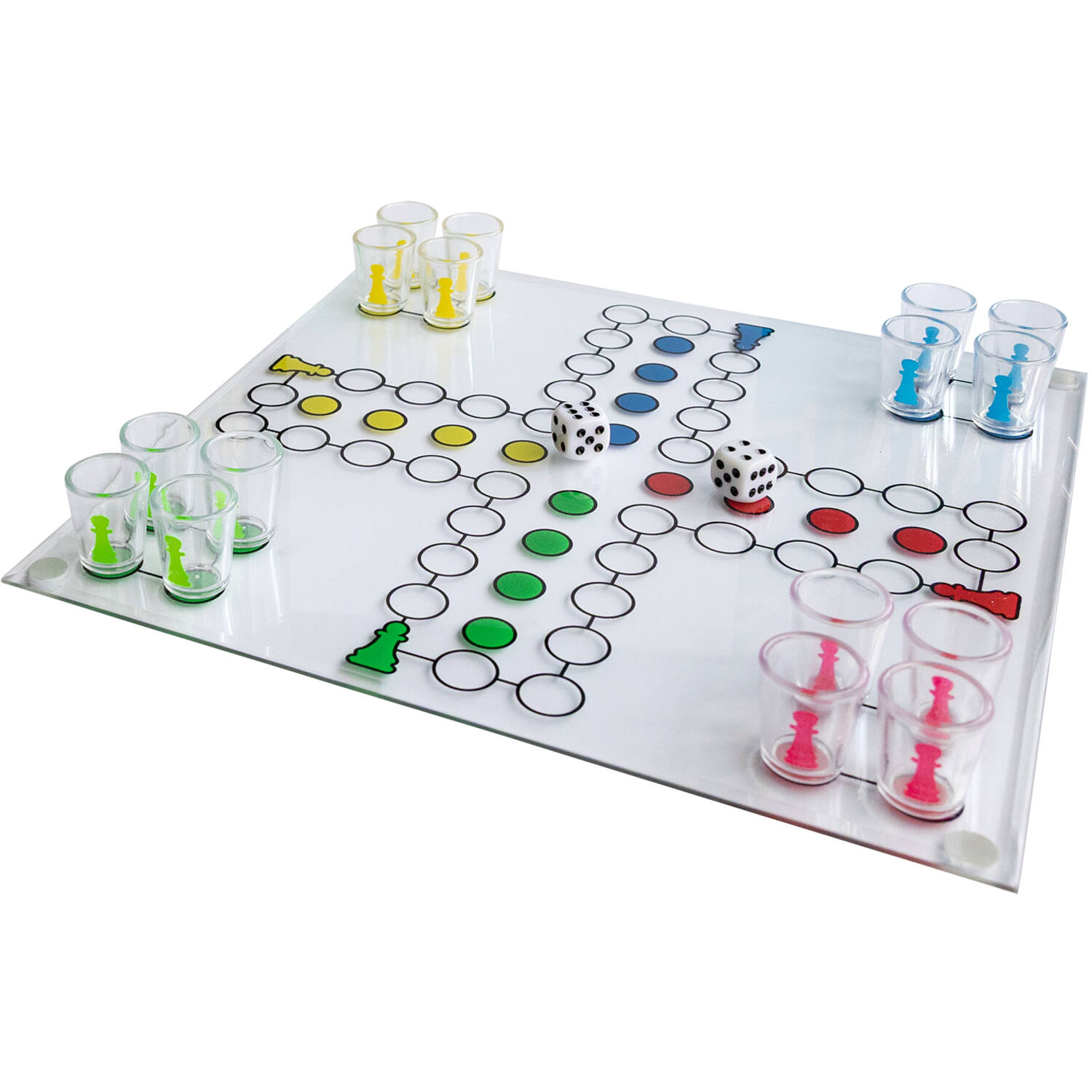 Drinking Game Drinking Ludo 19 Pieces Plastic