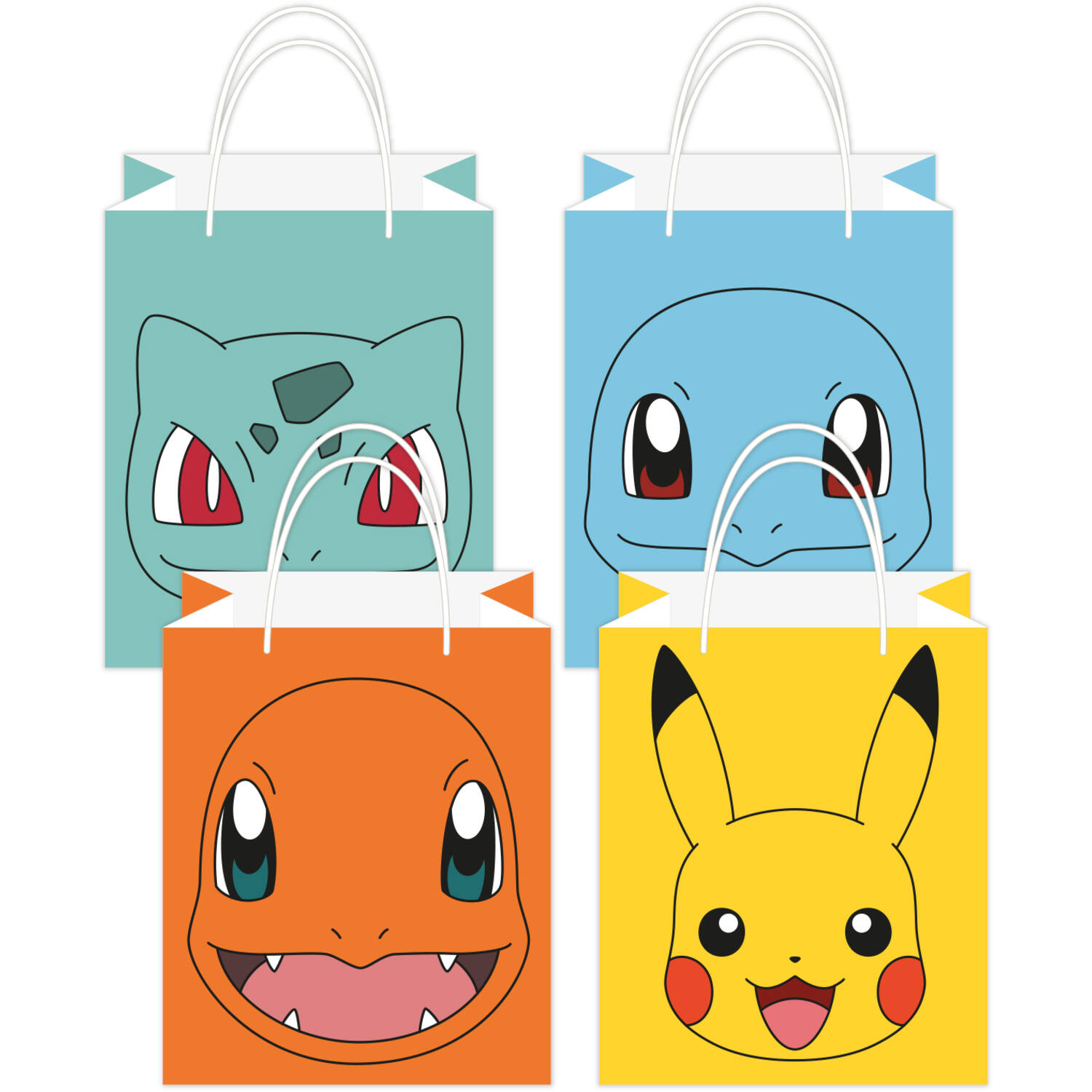 8 Loot Bags Pokémon 2024 Paper 13 x 21.5 cm