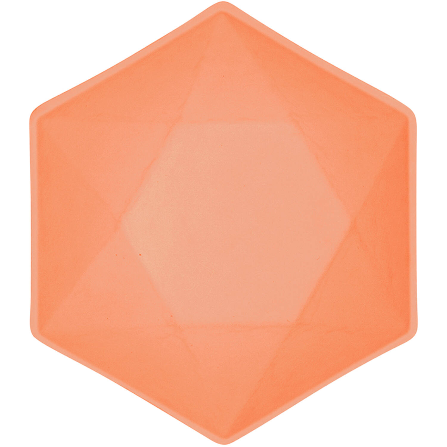 6 Bowls Vert Decor Hexagonal Dark Orange 15.8 x 13.7 cm