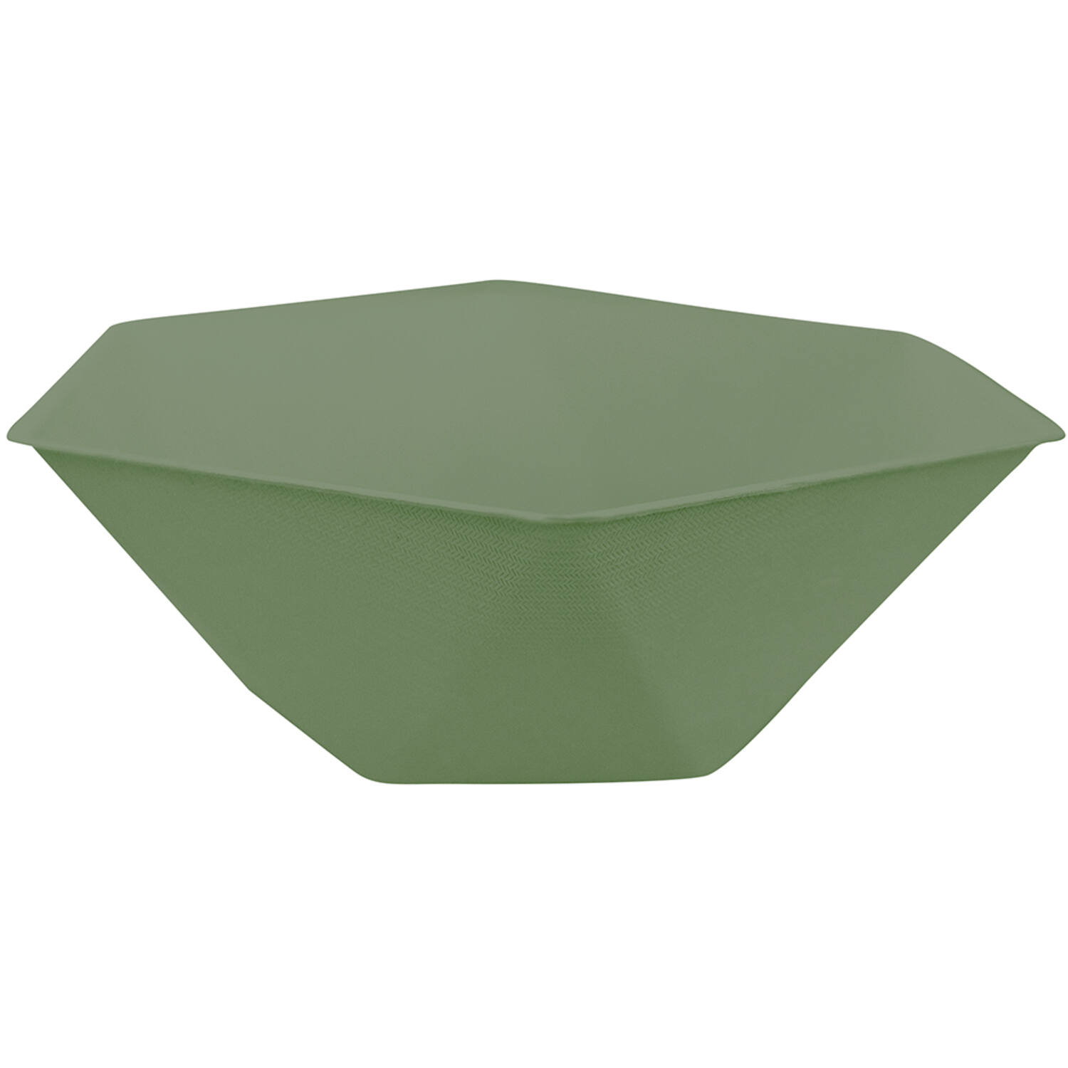 6 Bowls Vert Decor Hexagonal Dark Green 15.8 x 13.7 cm