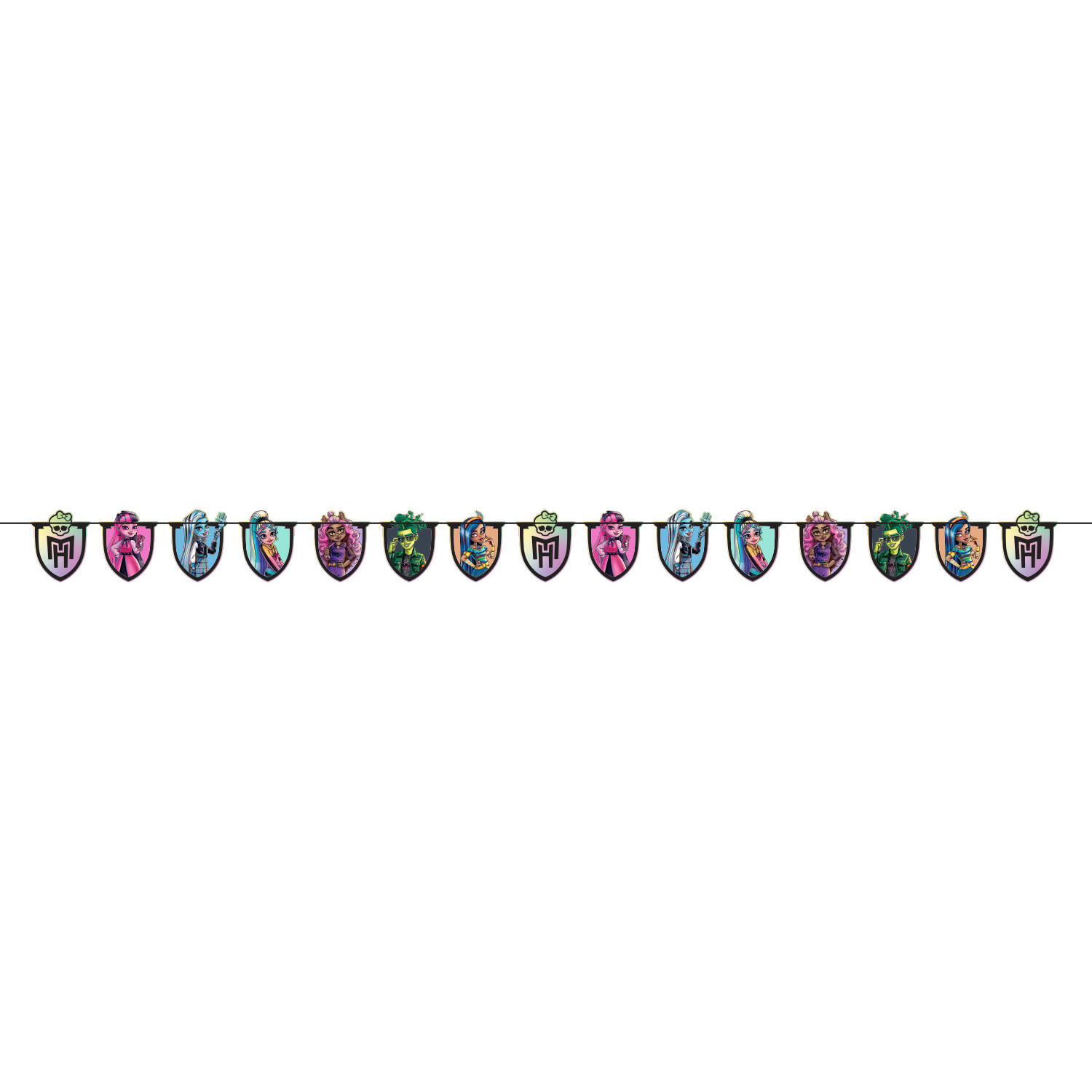 Pennant Banner Monster High Paper 3,3 m x 17,5 cm