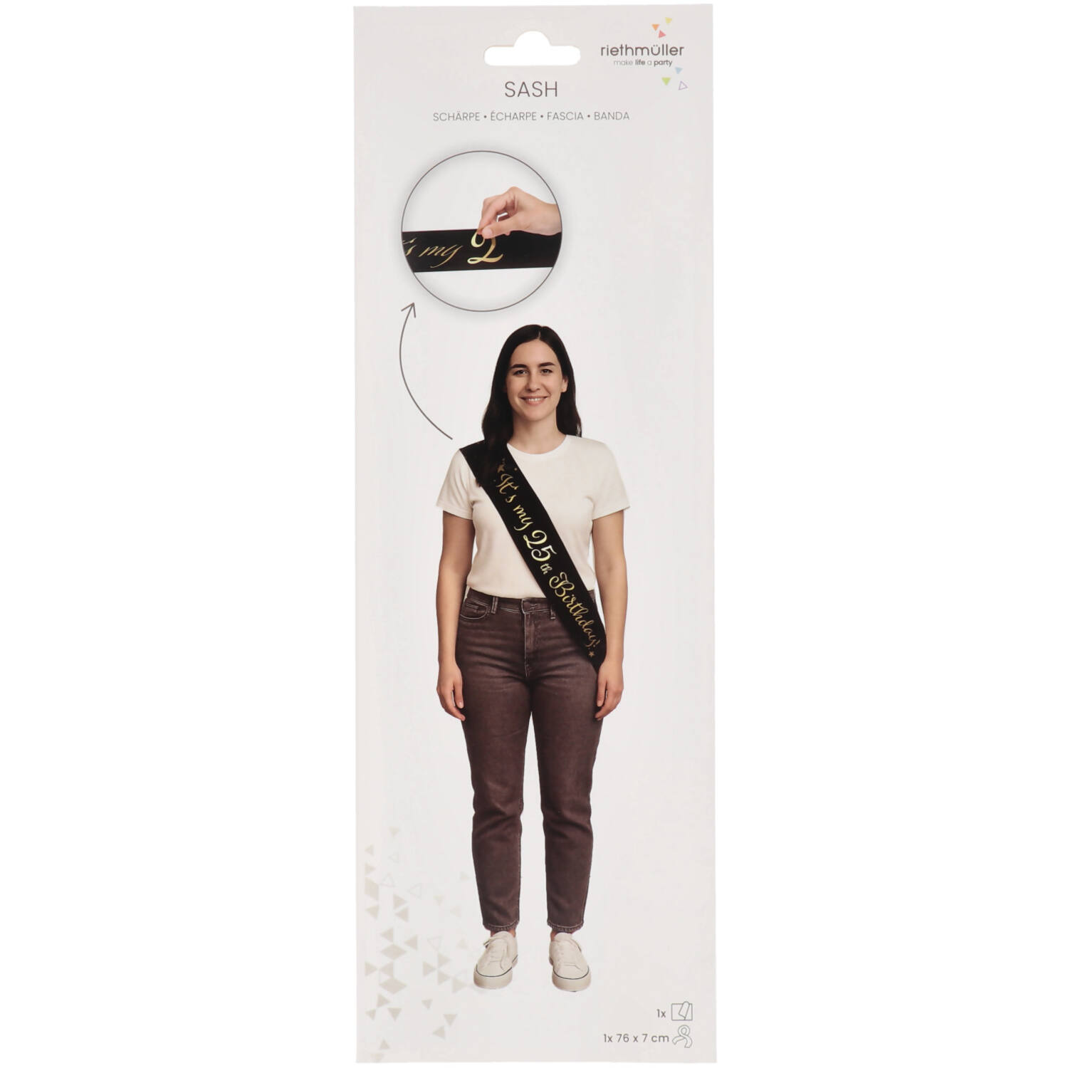 Sash Starlight Birthday Personalizable 152.4 x 8.2 cm