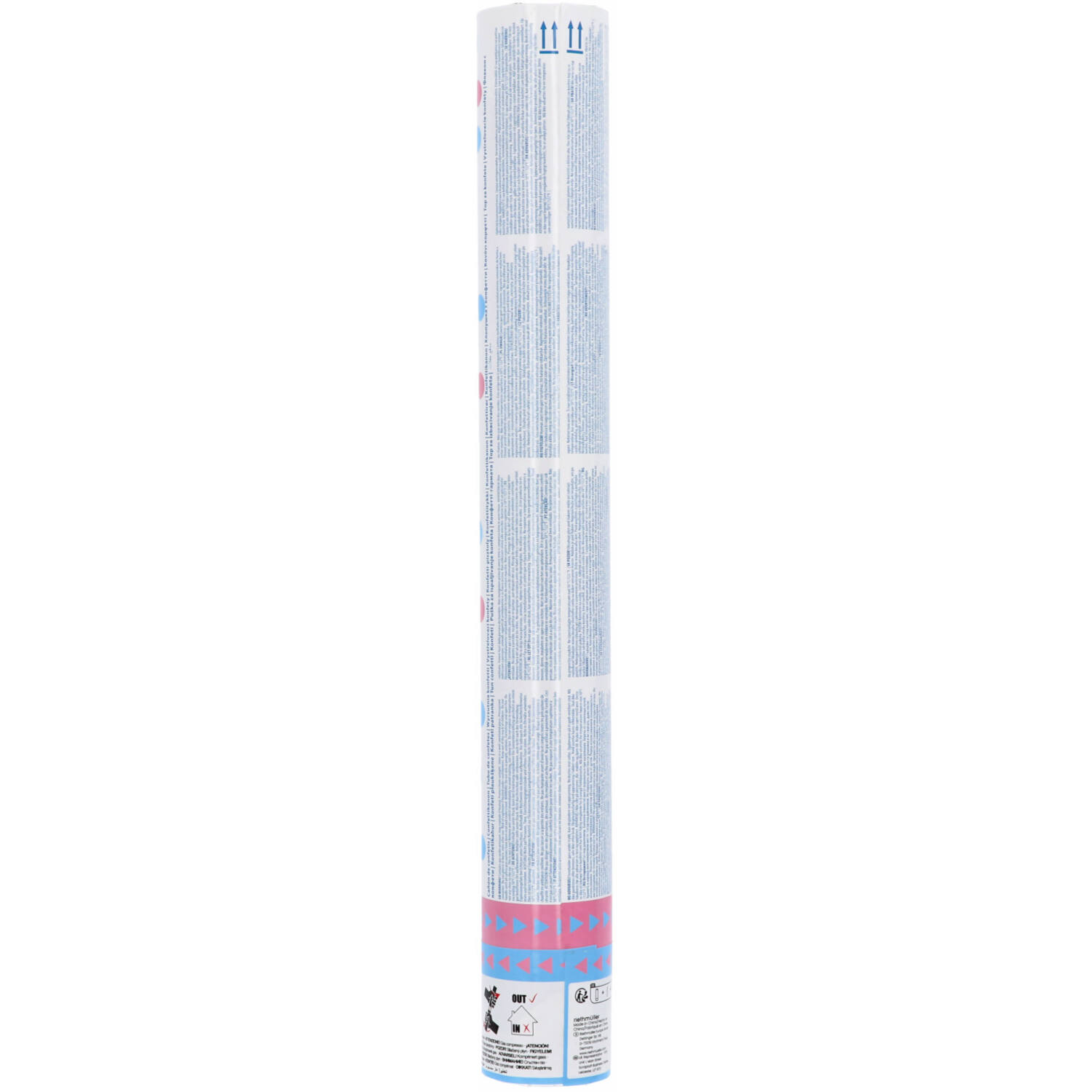 Confetti Cannon Gender Reveal Boy Round Paper 40 cm