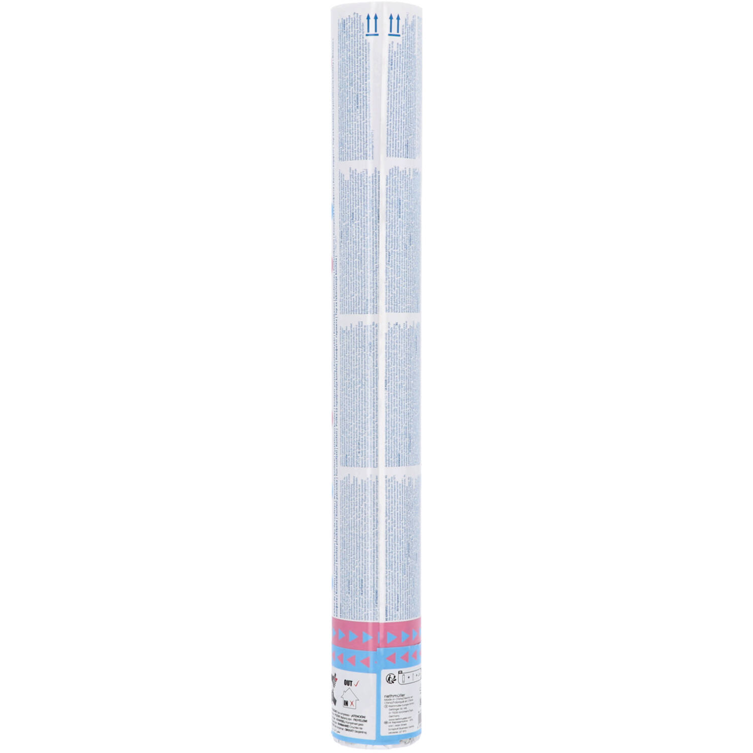 Confetti Cannon Gender Reveal Girl Round Paper 40 cm