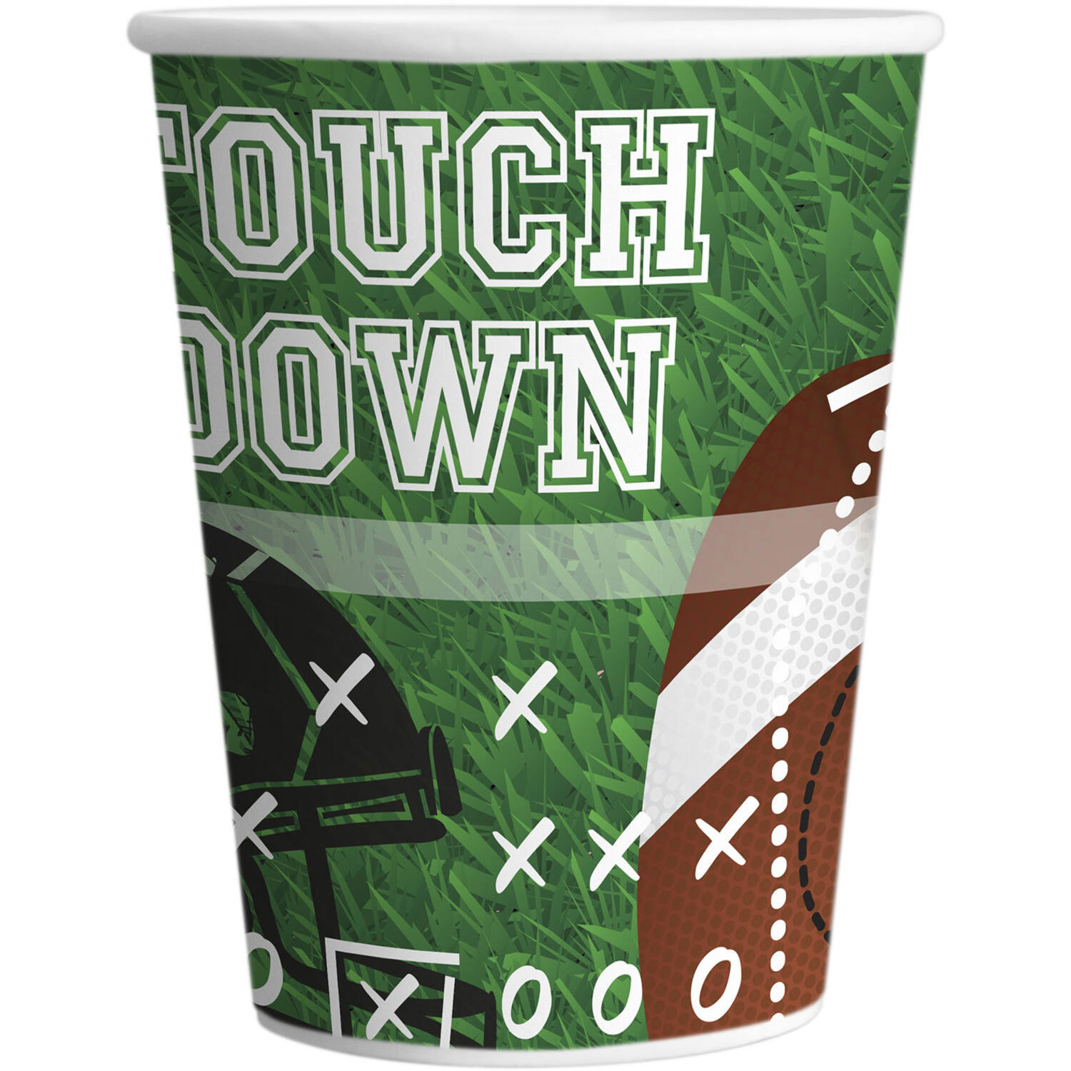 8 Cups Touch Down Party! Paper 250 ml