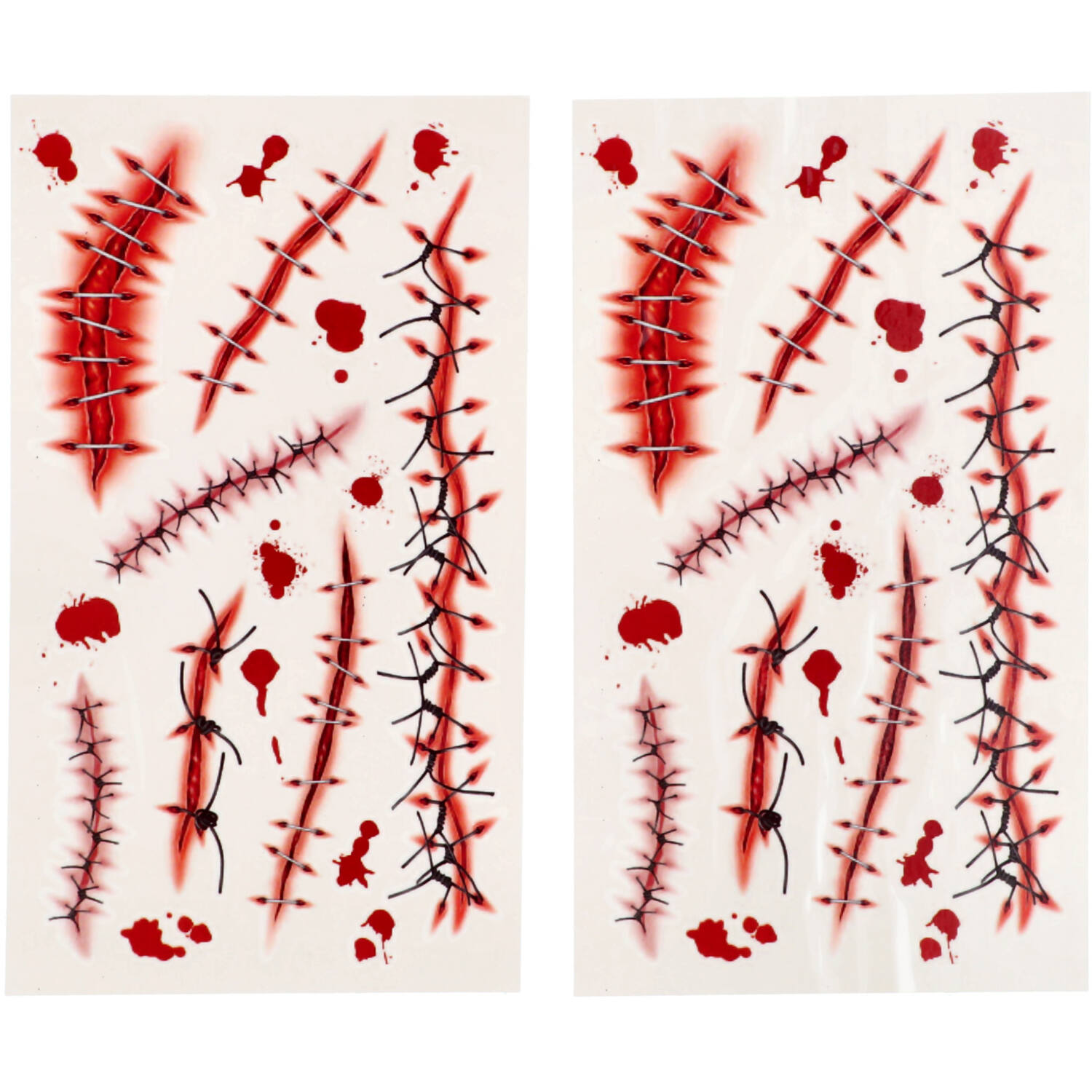 Costume Accessory 14 Tattoos Stitches