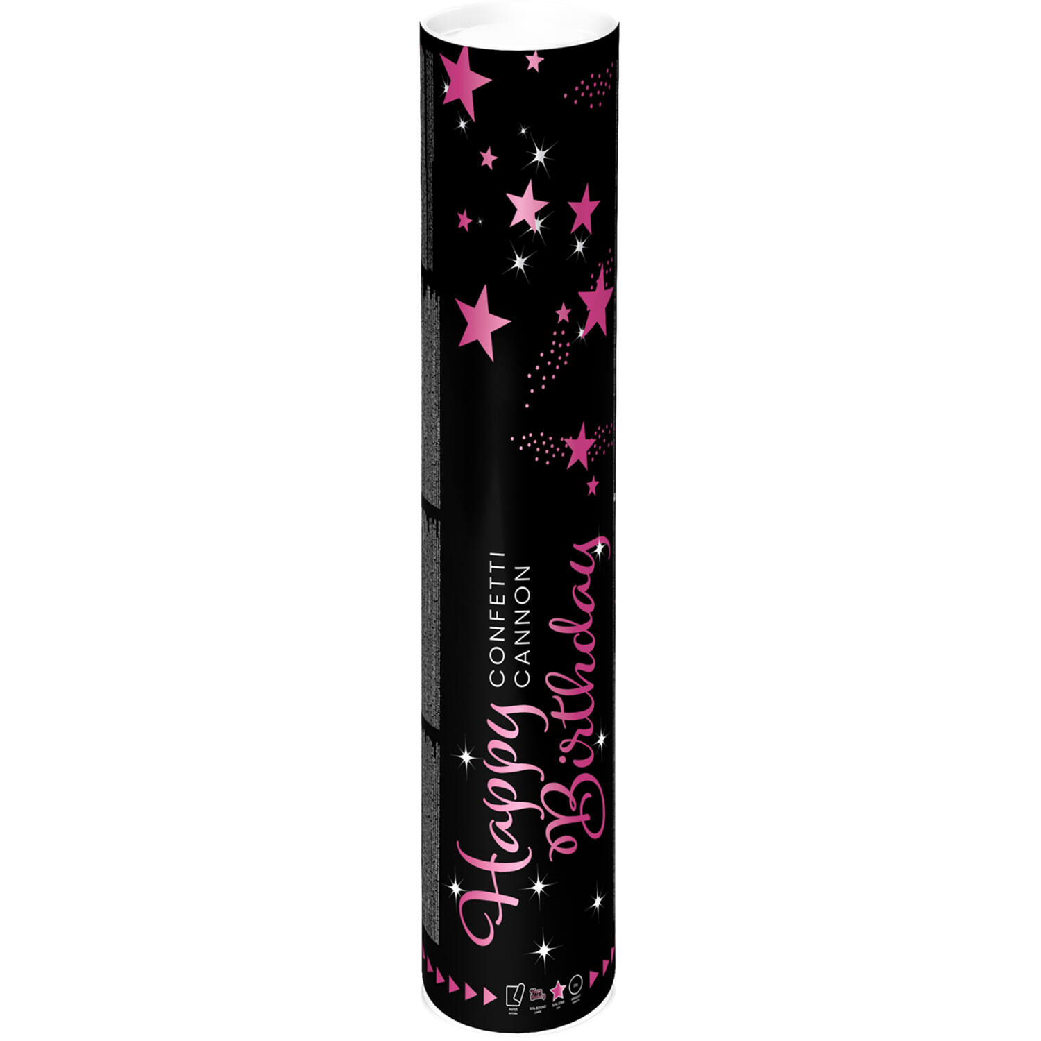 Confetti Cannon Starlight Birthday Pink 40 cm