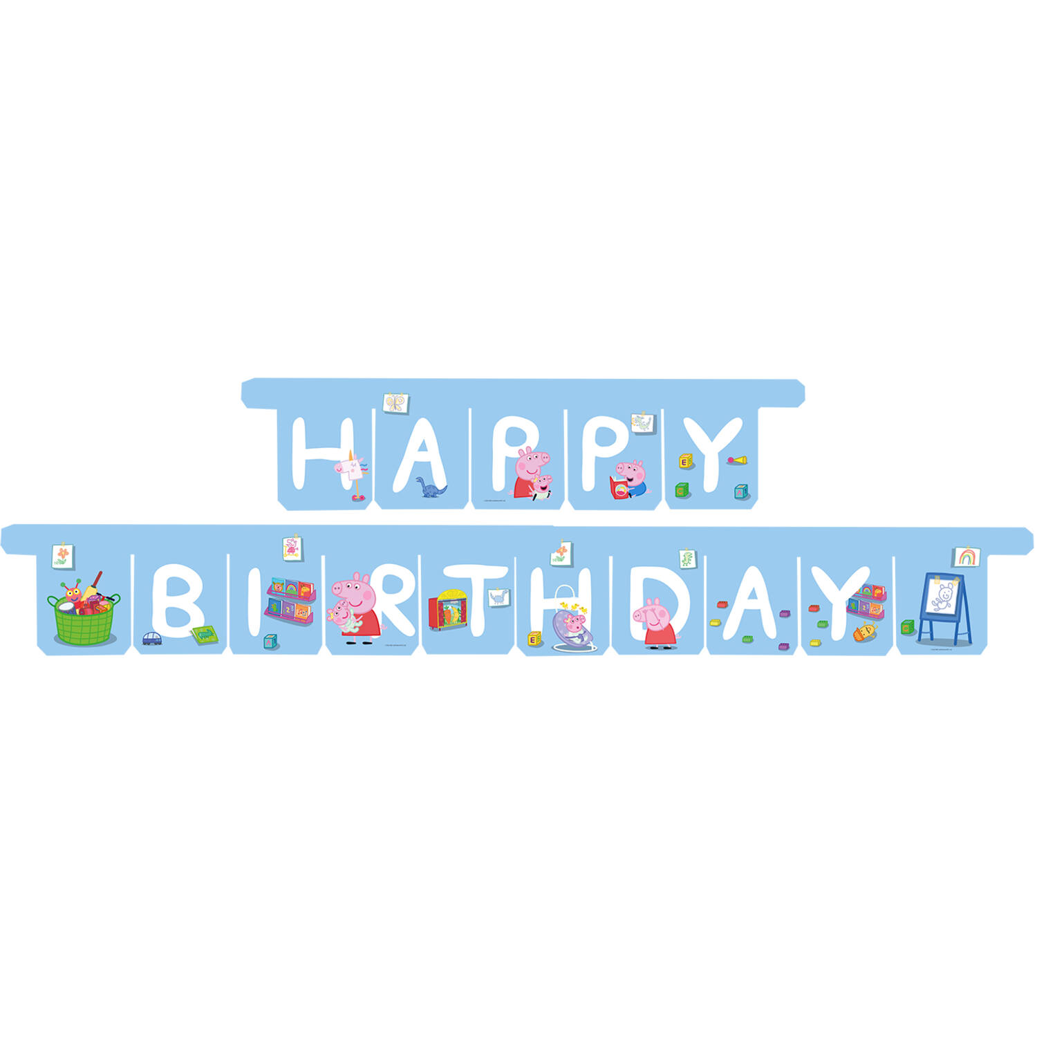 Pennant Banner Happy Birthday Peppa Pig