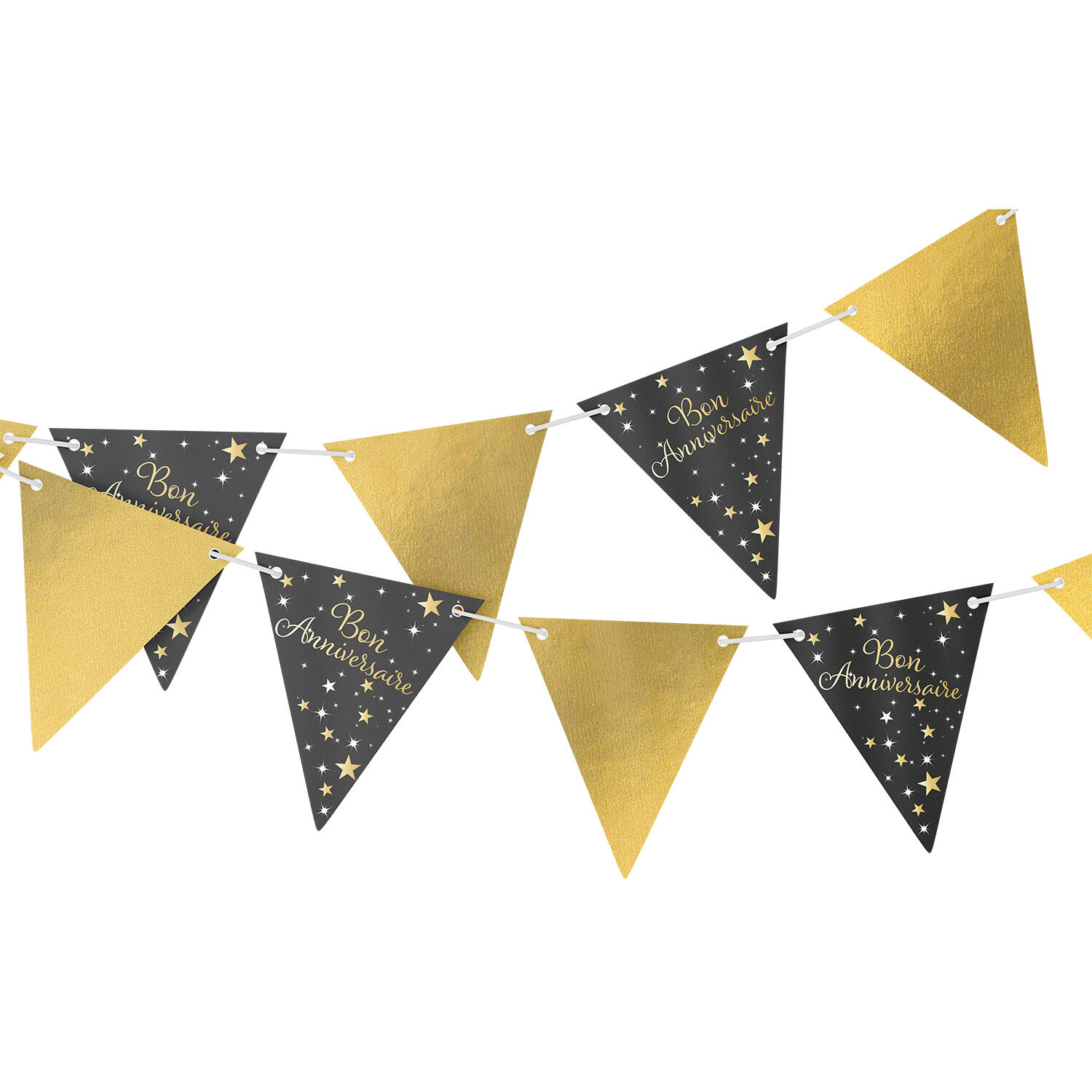 Pennant Banner Starlight Birthday Bon anniversaire Paper 400 x 19 cm
