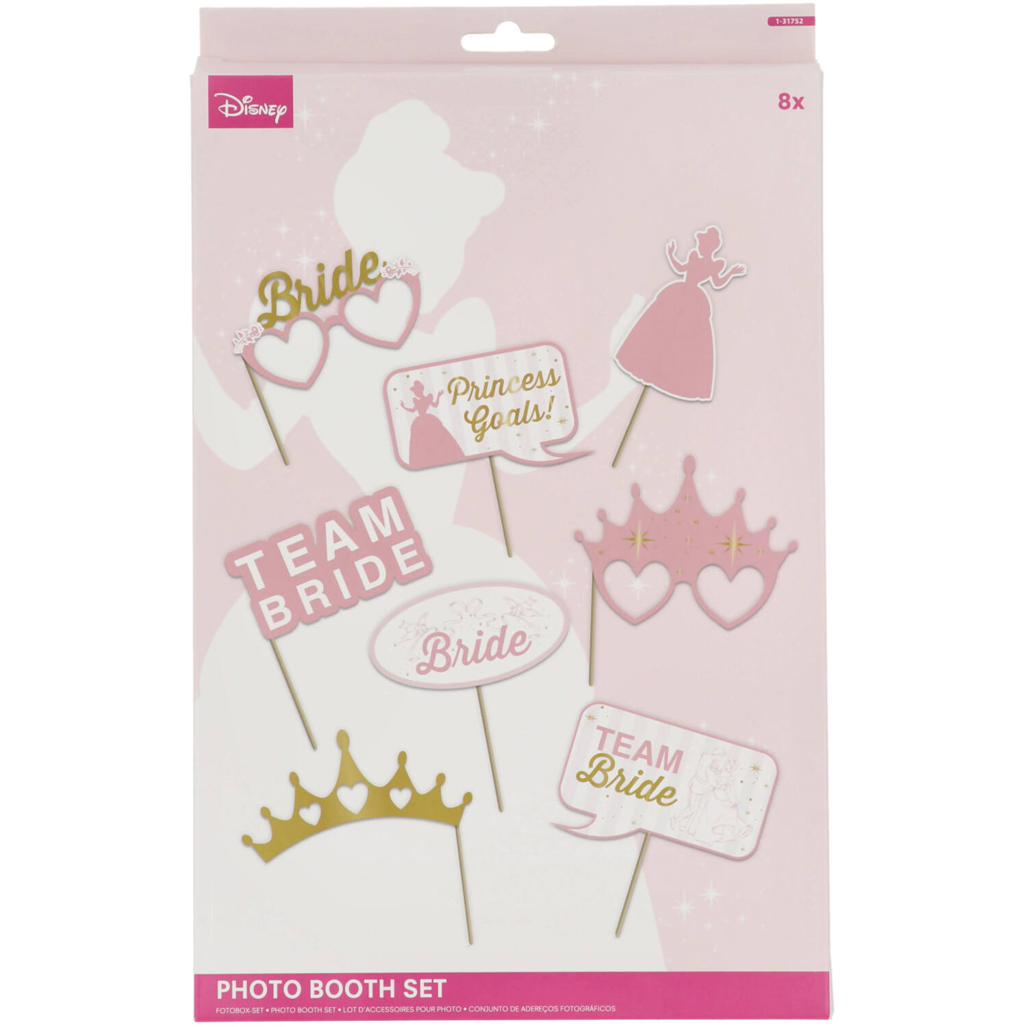 Photo Booth Set - Disney Princess Hen Party - 8 pieces