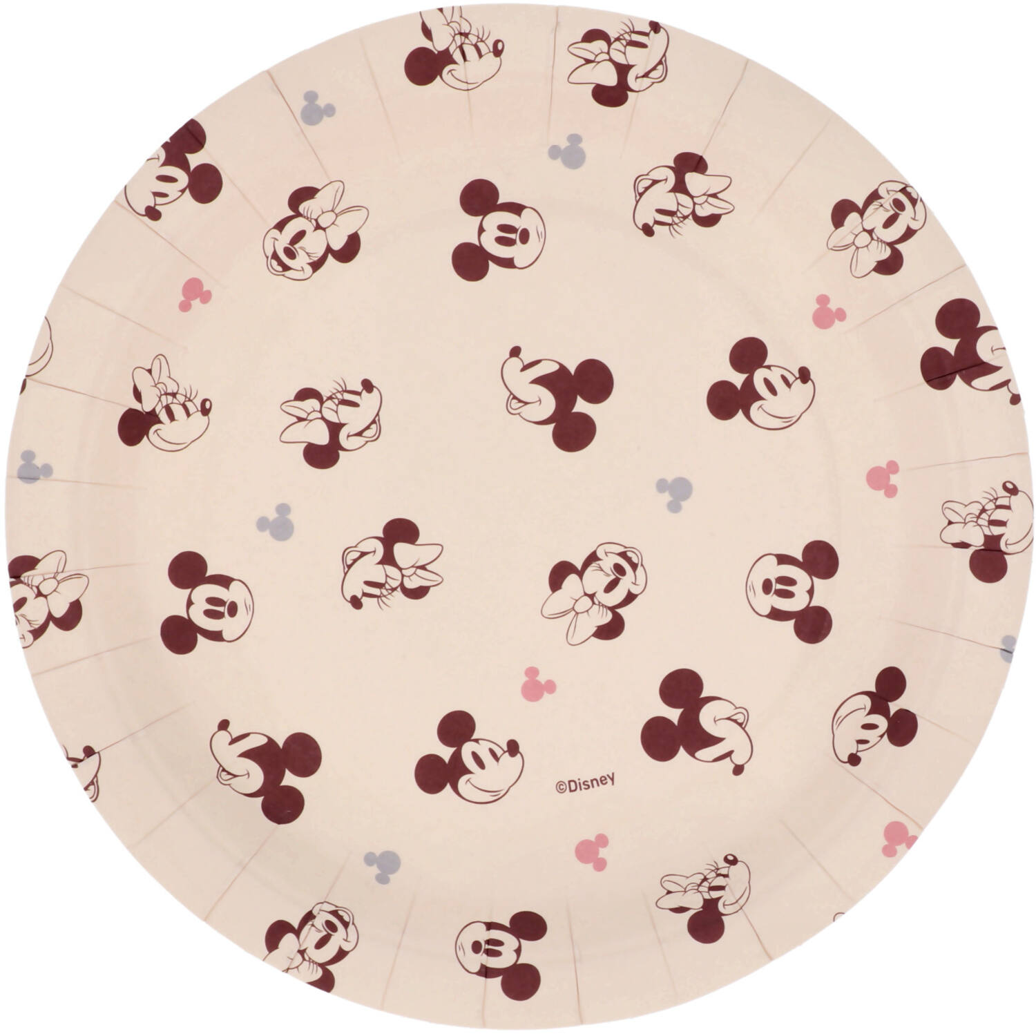 Plates - Mickey&Minnie - Gender Reveal - 18 cm - 8 pieces
