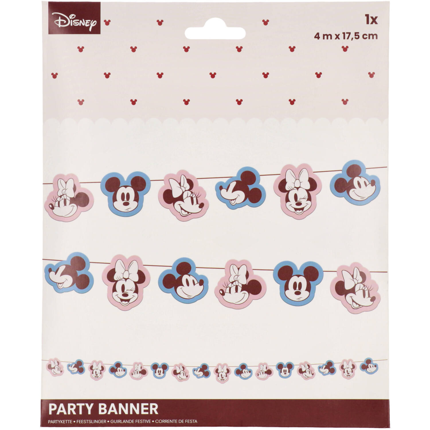 Flag Banner - Mickey&Minnie - Gender Reveal - 4 m
