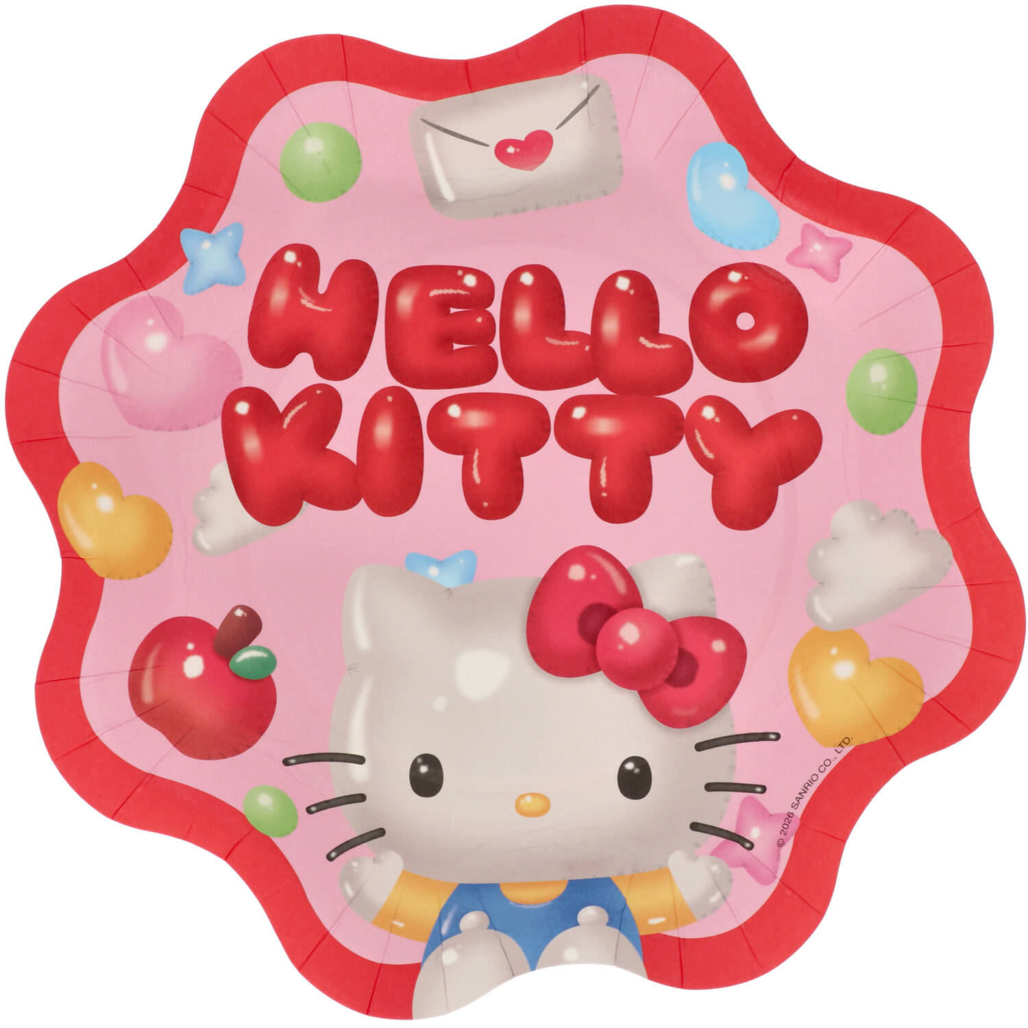 Hello Kitty Paper Plates (Shape) 23cm