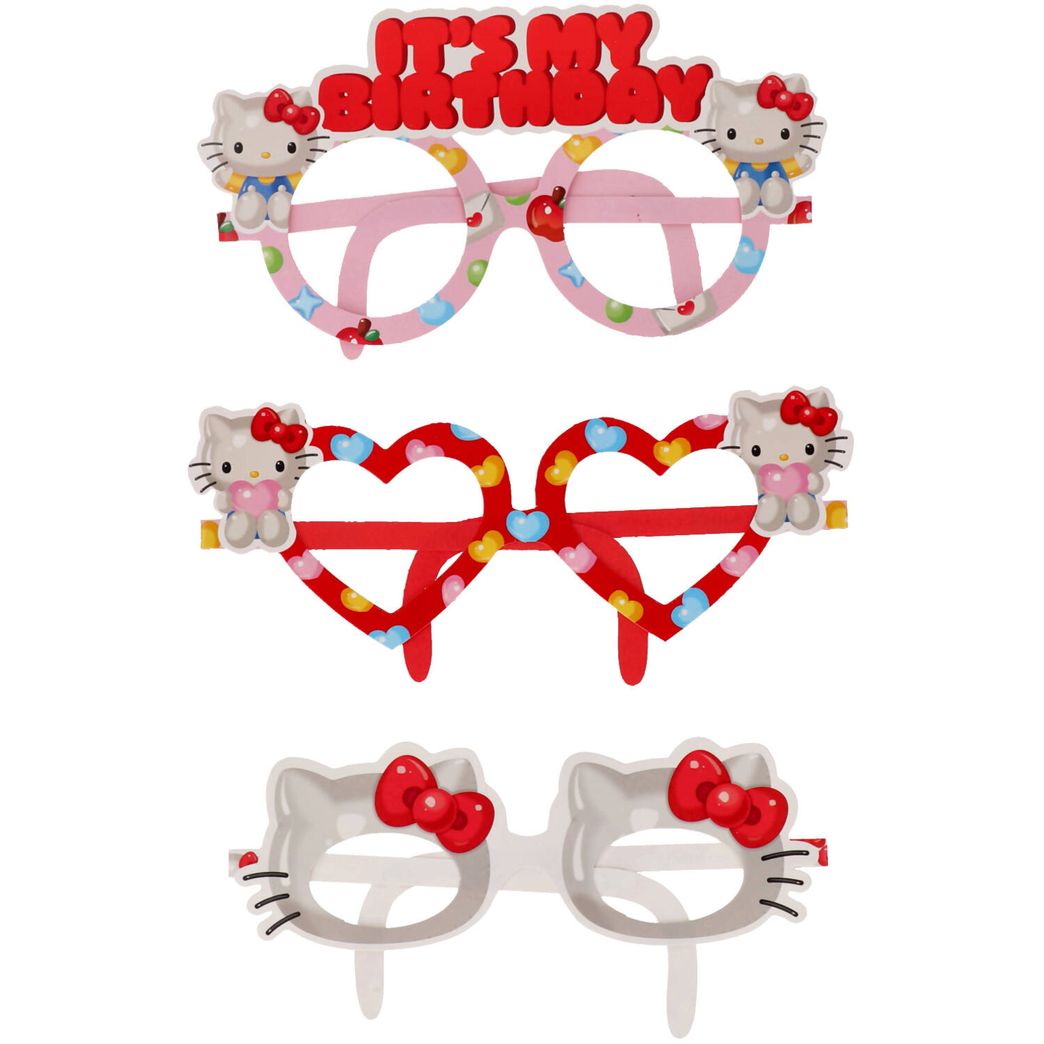 8 Hello Kitty paper Fun Glasses 
