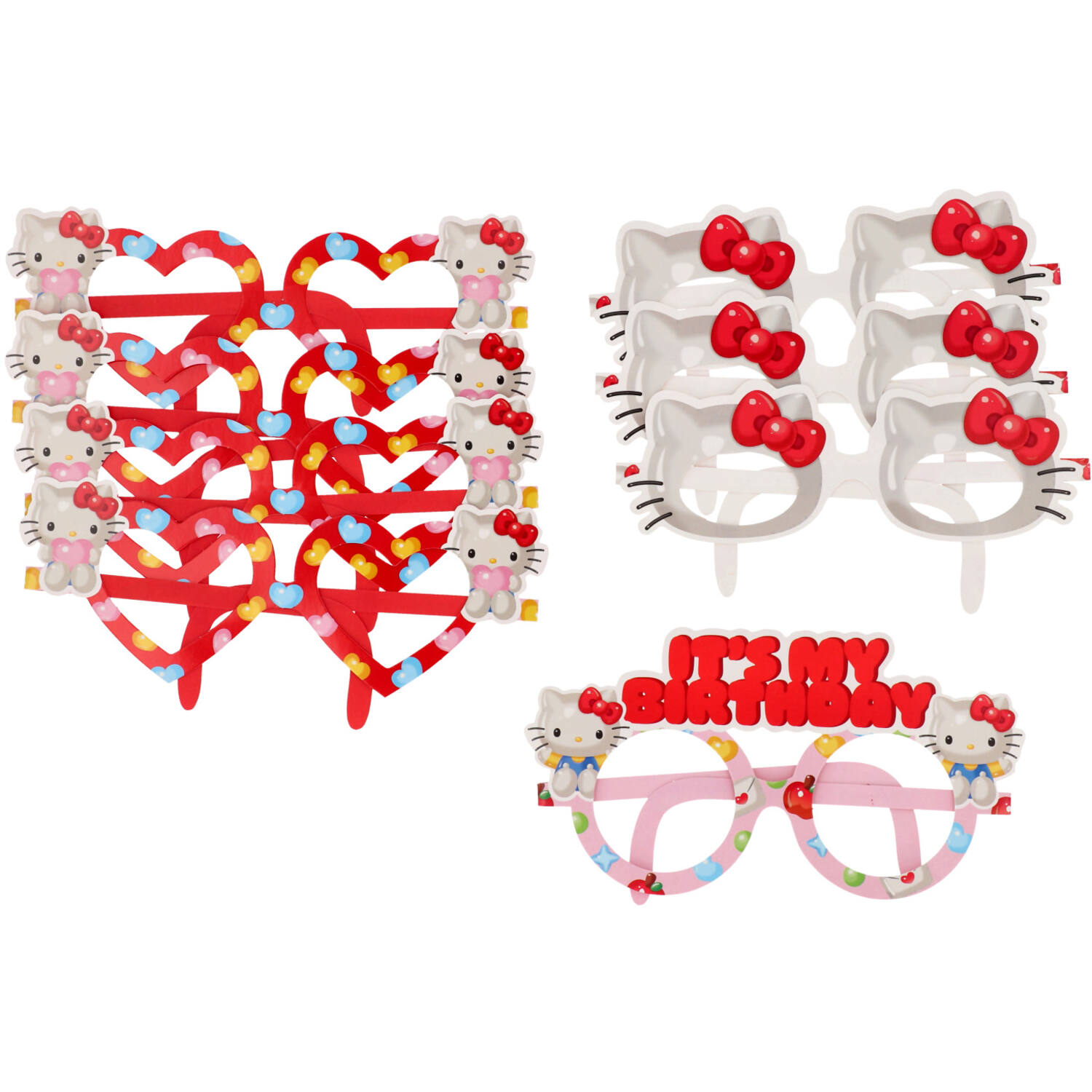 8 Hello Kitty paper Fun Glasses 