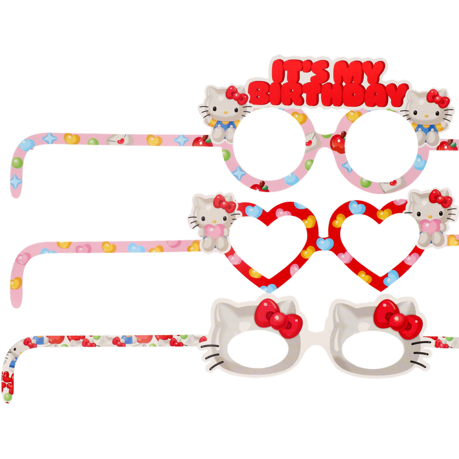 8 Hello Kitty paper Fun Glasses 