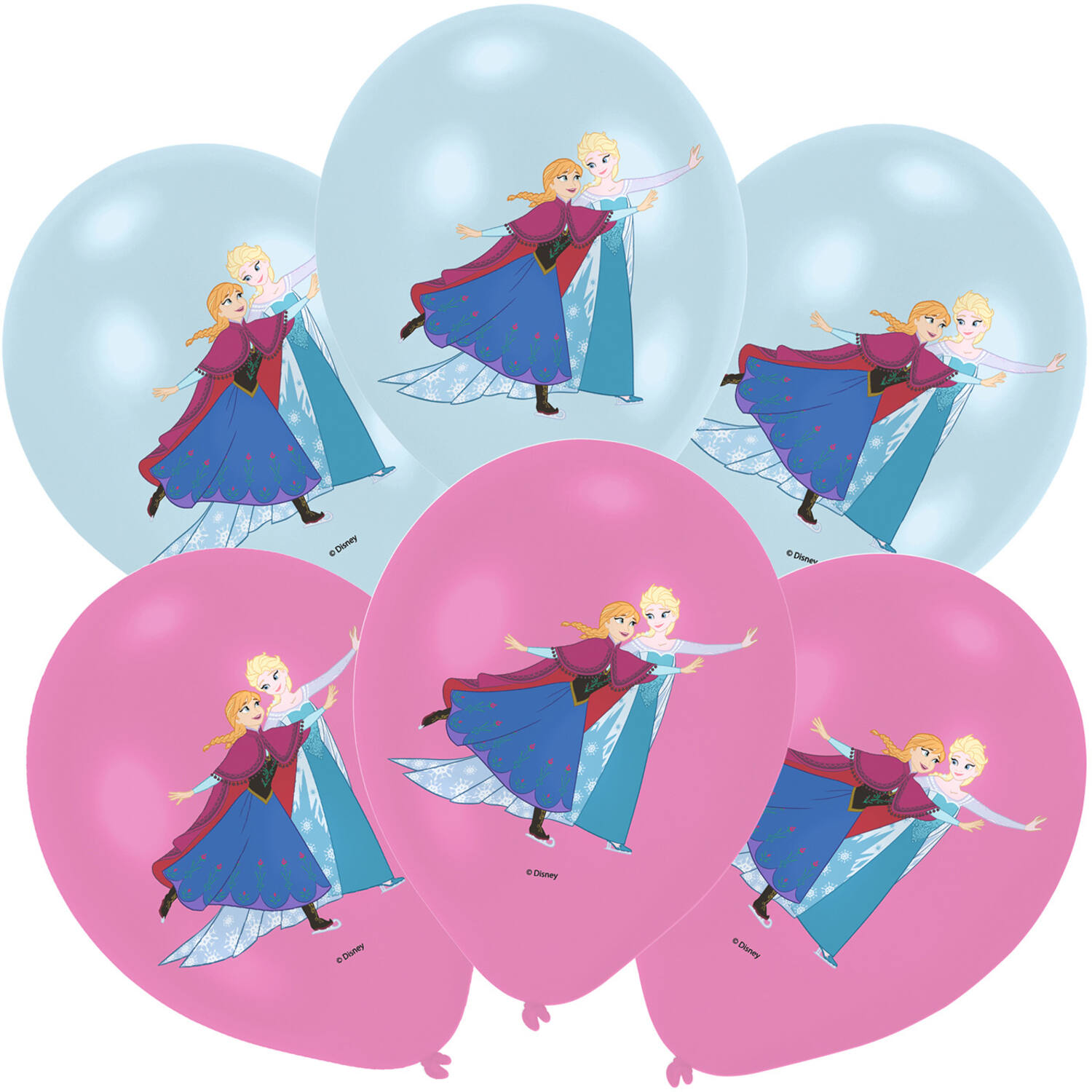 6 Latex Balloons Frozen 27.5 cm / 11"