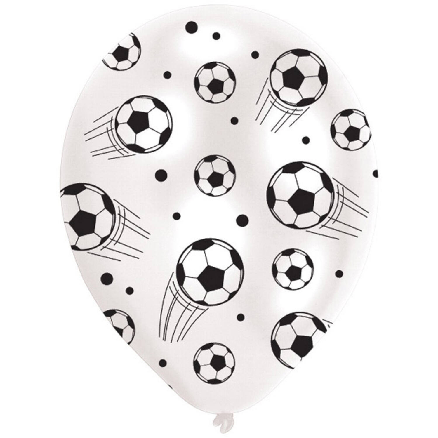 Latex Balloons - Soccer Ball - 28 cm - 6 pieces