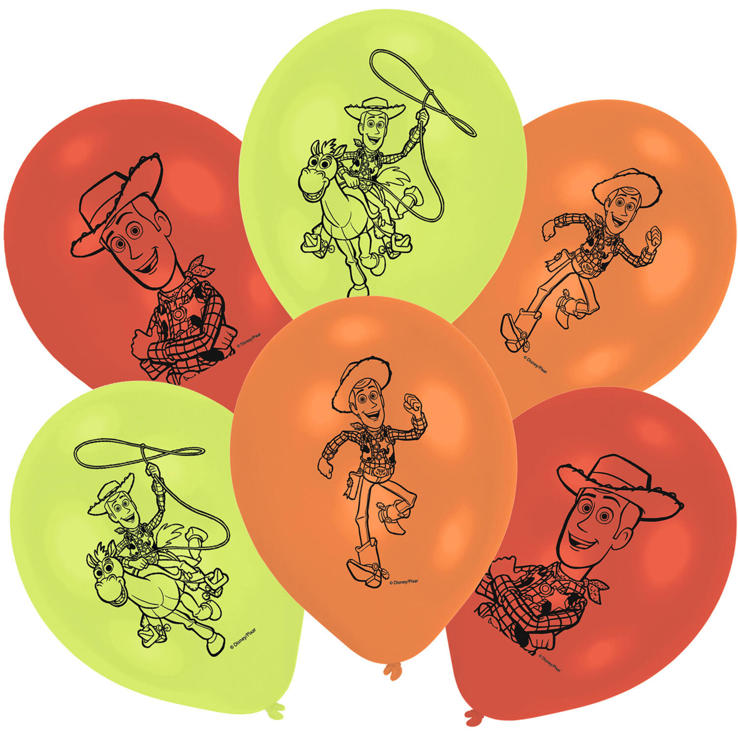 Woody Latex Balloon - One Sided Print 9" / 22.8 cm