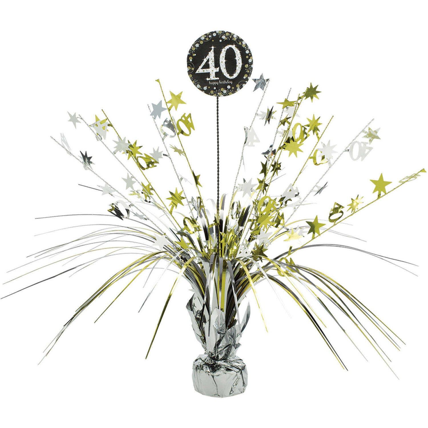 Spray Centrepiece 40 Sparkling Celebration - Gold Foil / Paper 45.7 cm