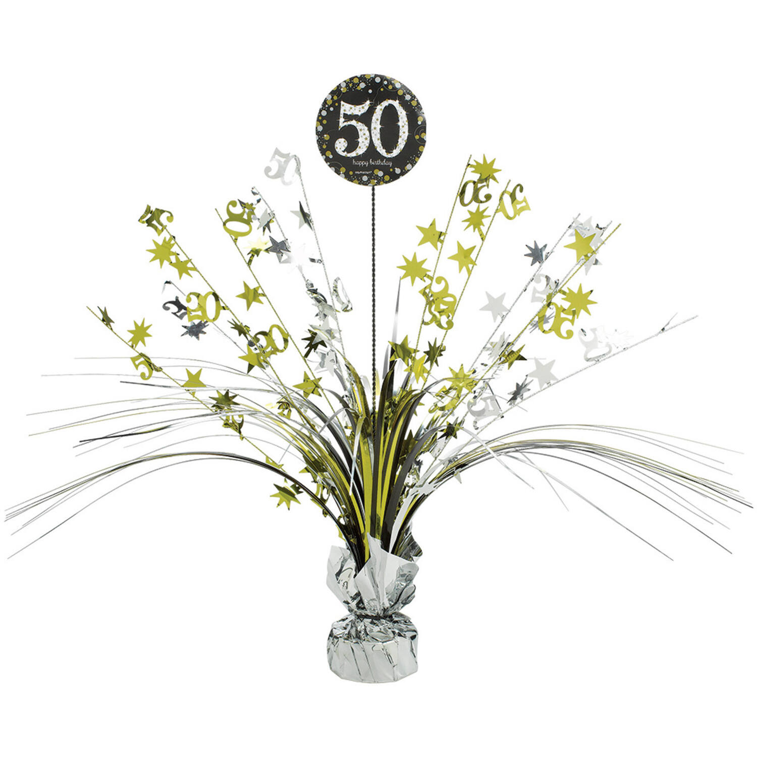 Spray Centrepiece 50 Sparkling Celebration - Gold Foil / Paper 45.7 cm