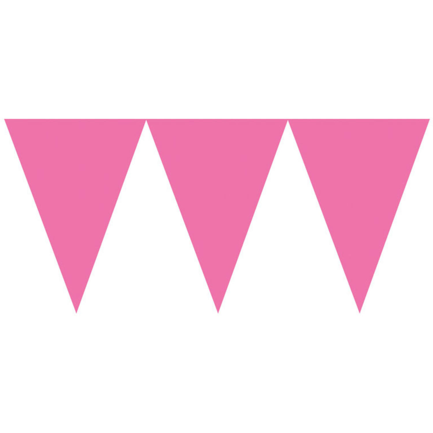 Pennant Banner Bright Pink Paper 457 x 17.7 cm