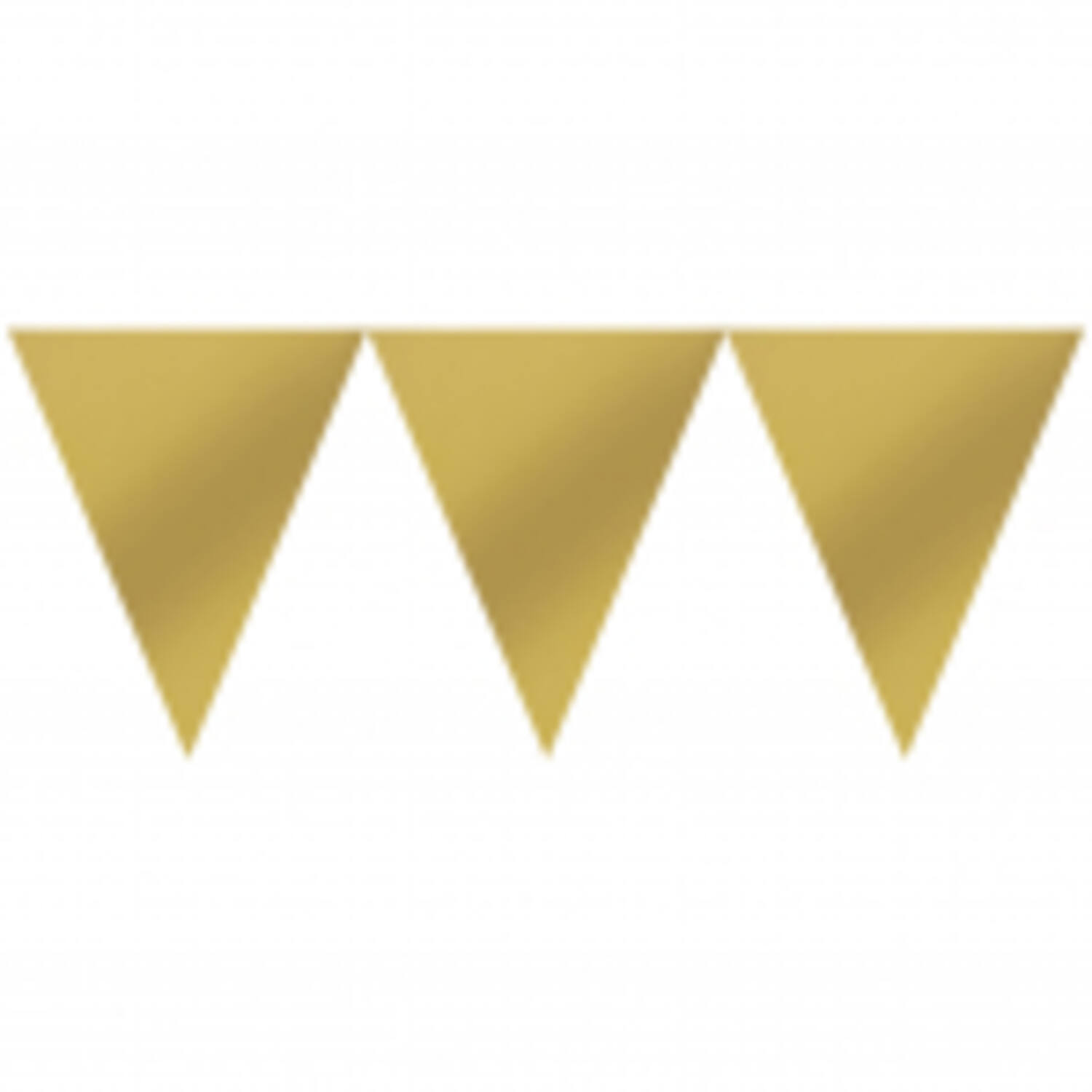 Pennant Banner Gold Paper 457 x 17.7 cm
