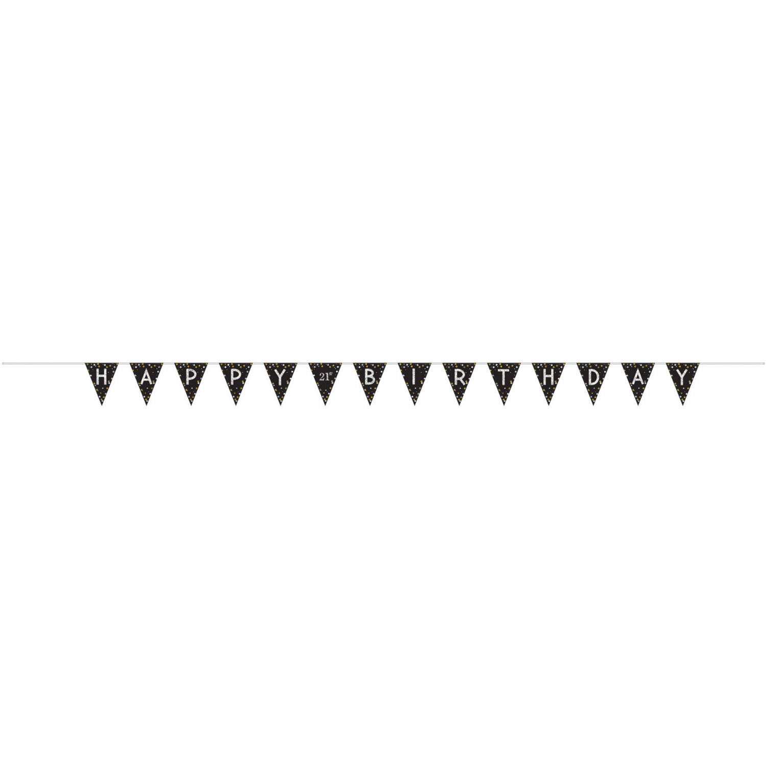 Pennant Banner Sparkling Celebrations Gold Personalizable Foil 396.2 x 20.4 cm