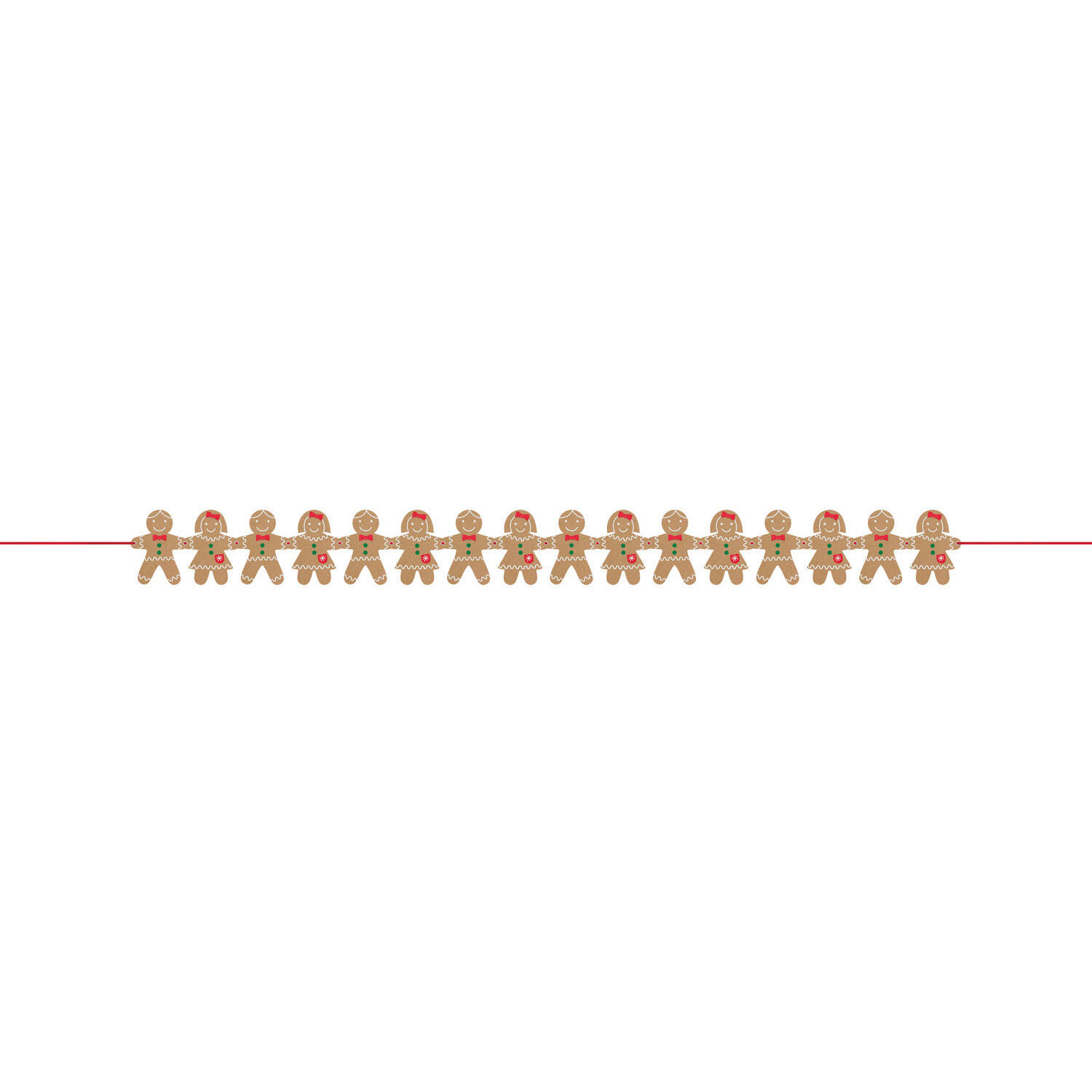 Garland Gingerbread Felt 1.57m