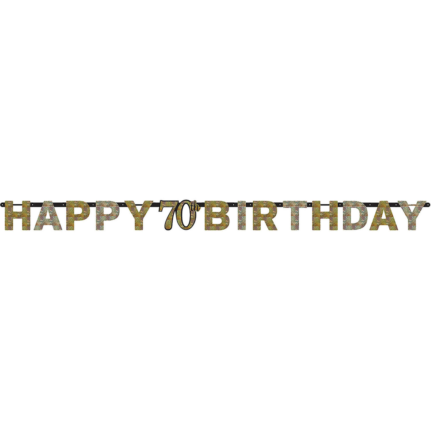 Letter Banner 70 Sparkling Celebration - Gold Folie 213 x 16.2 cm