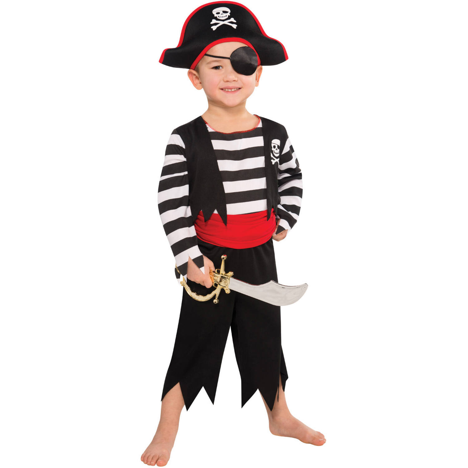 Child Costume Deckhand Pirate Age 3 - 4 Years