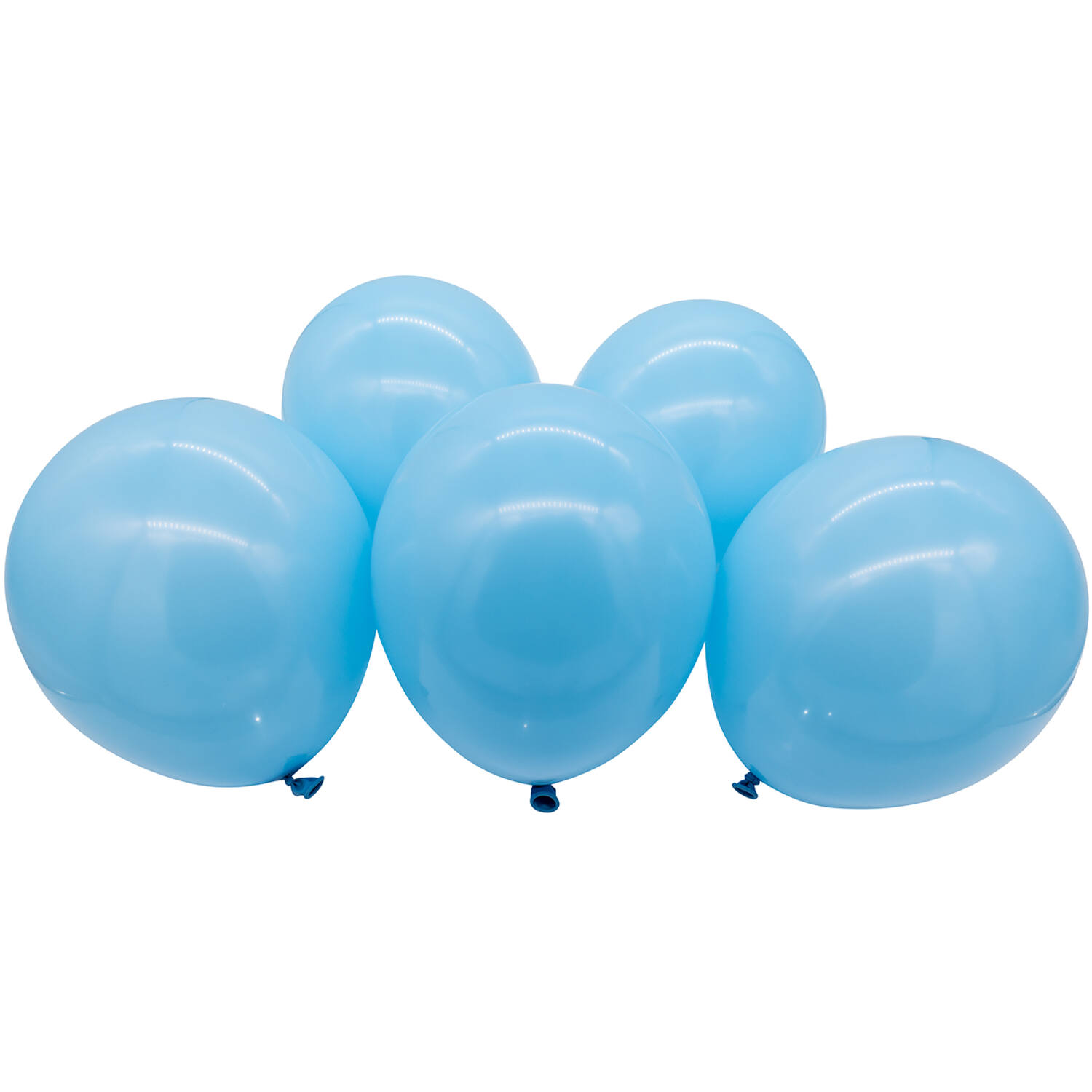 5 Latex Balloons LED Blue 27.5 / 11"