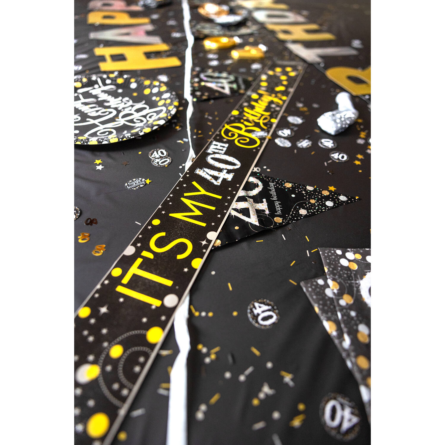 Sash Sparkling Gold Celebrations Personalizable Foil 152.4 x 8.2 cm