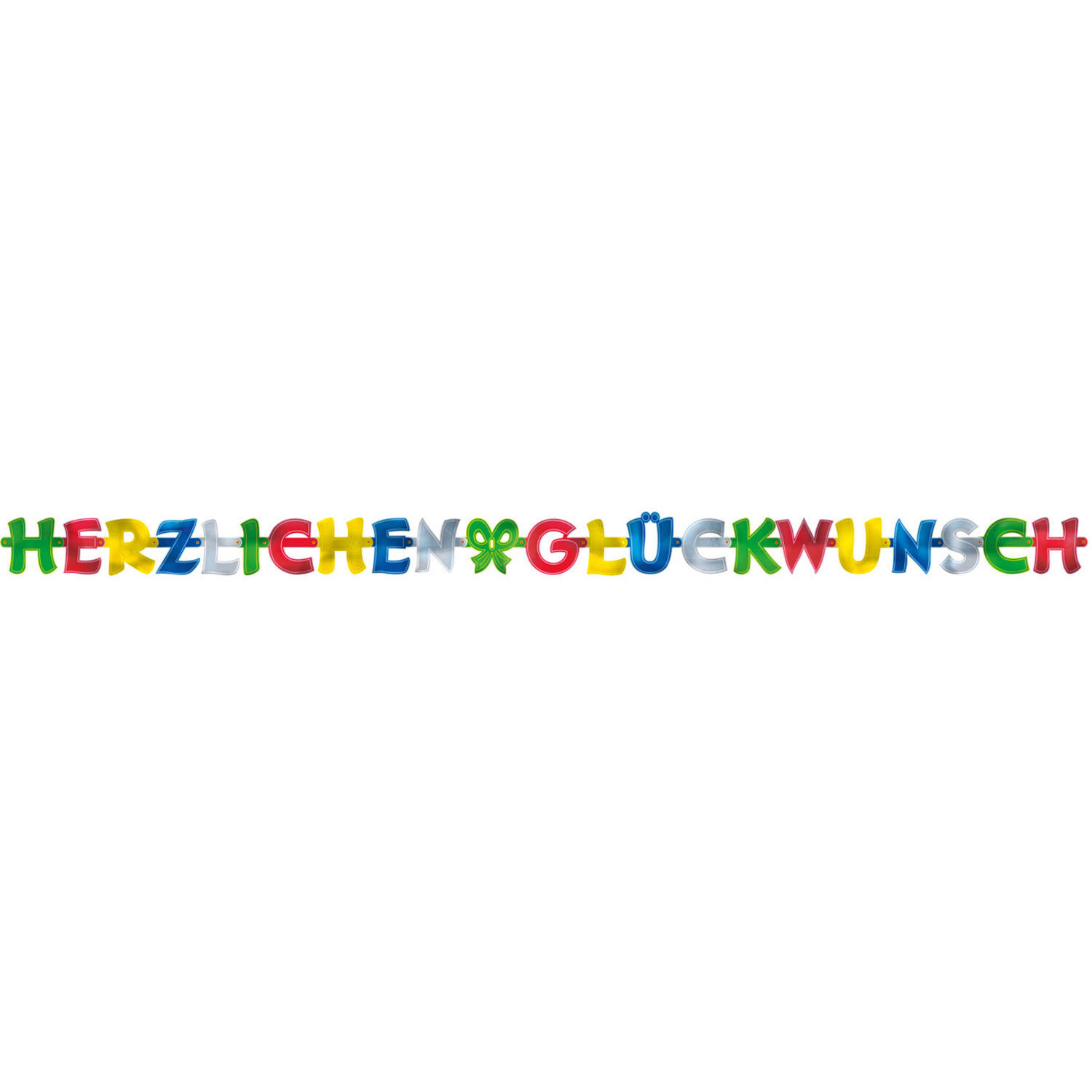 Letter Banner Herzlichen Glückwunsch Paper 250 x 11 cm