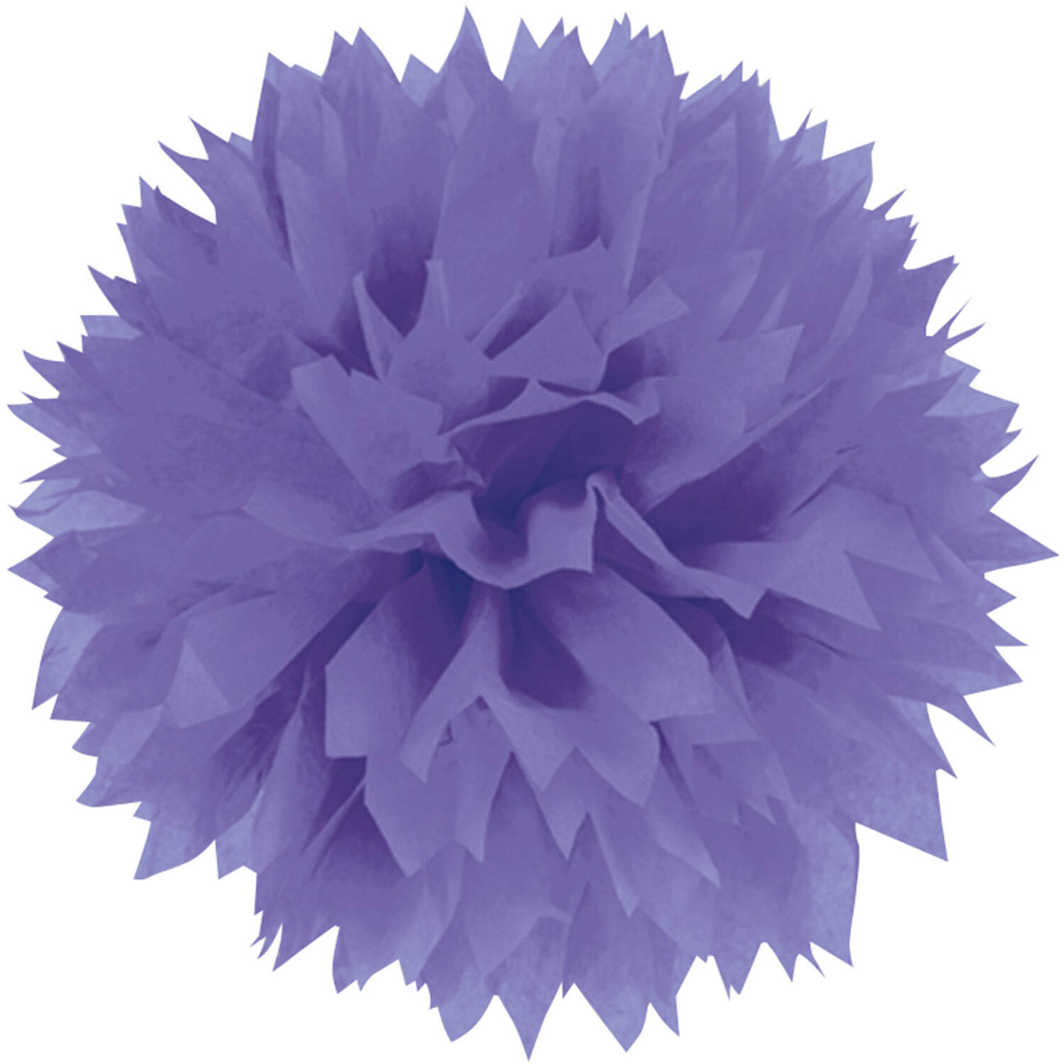 3 Fluffy Decorations New Purple Paper 40.6 cm