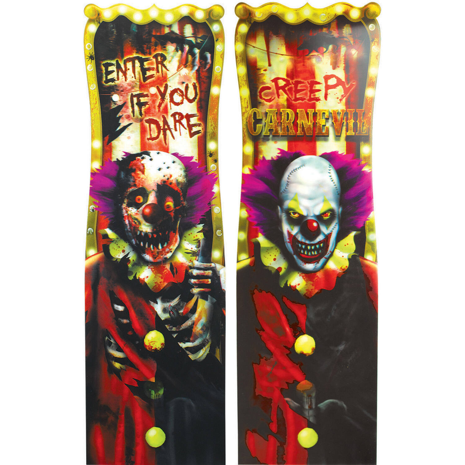 Lenticular Portrait Creepy Carnevil Paper 94 x 30 cm