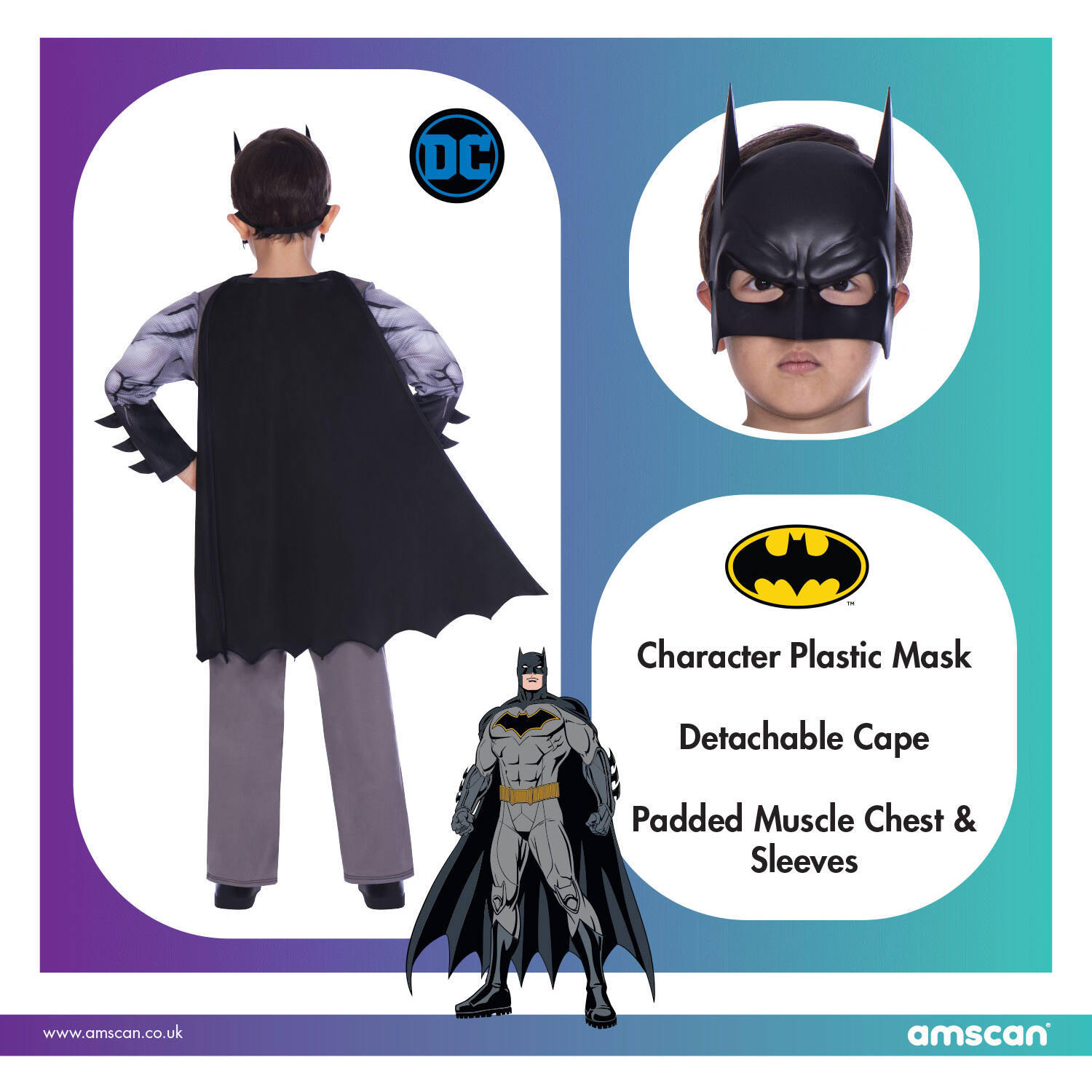 Child Costume Batman Classic 6-8 yrs