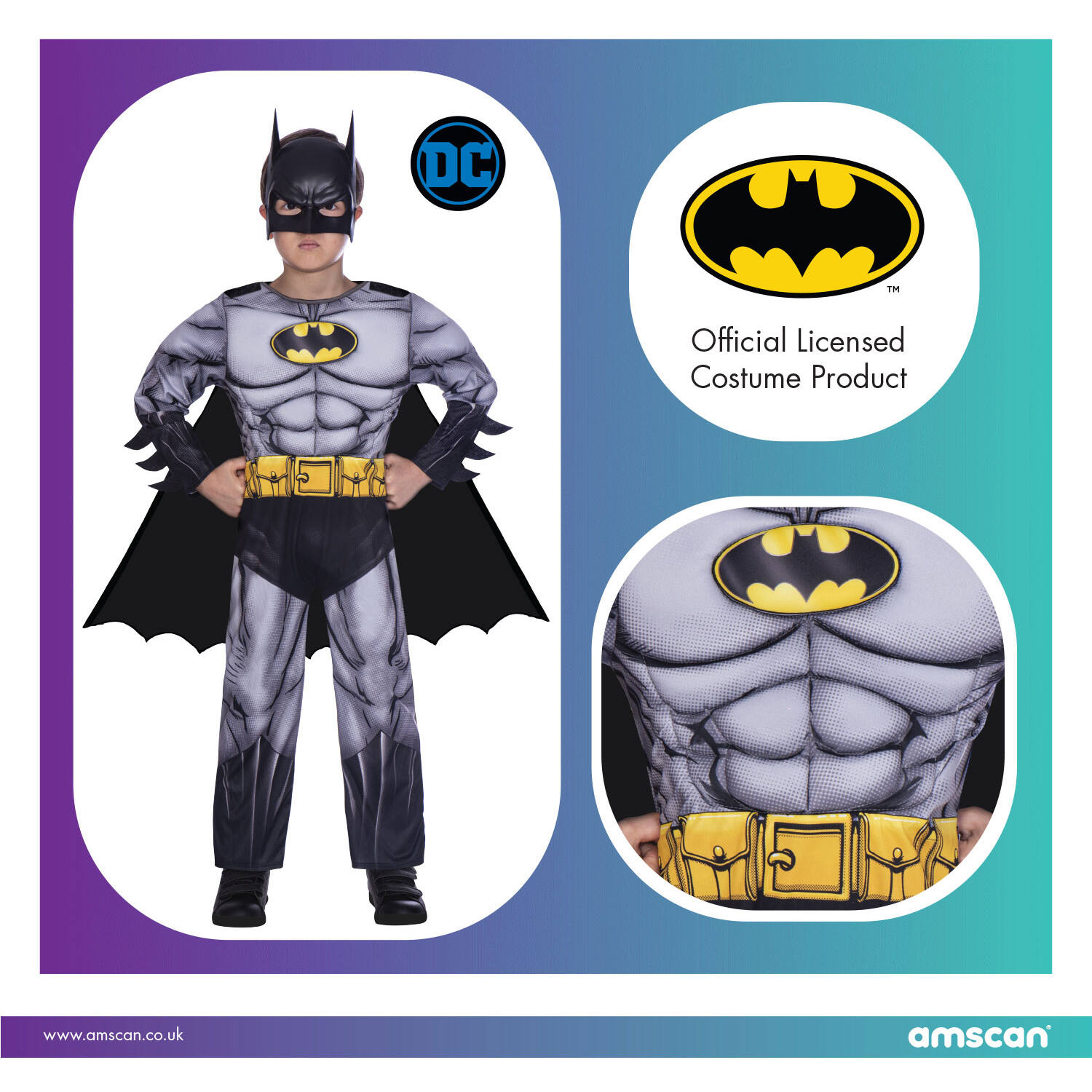 Child Costume Batman Classic 8-10 yrs
