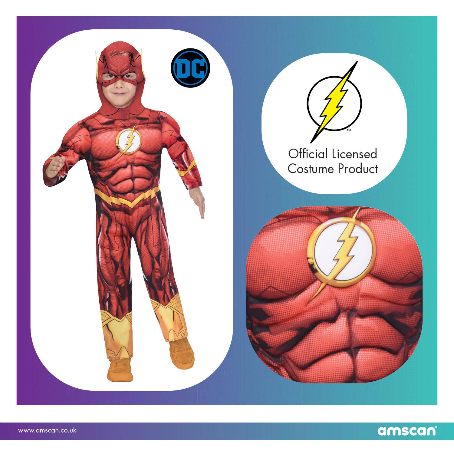 Child Costume The Flash 4-6 yr
