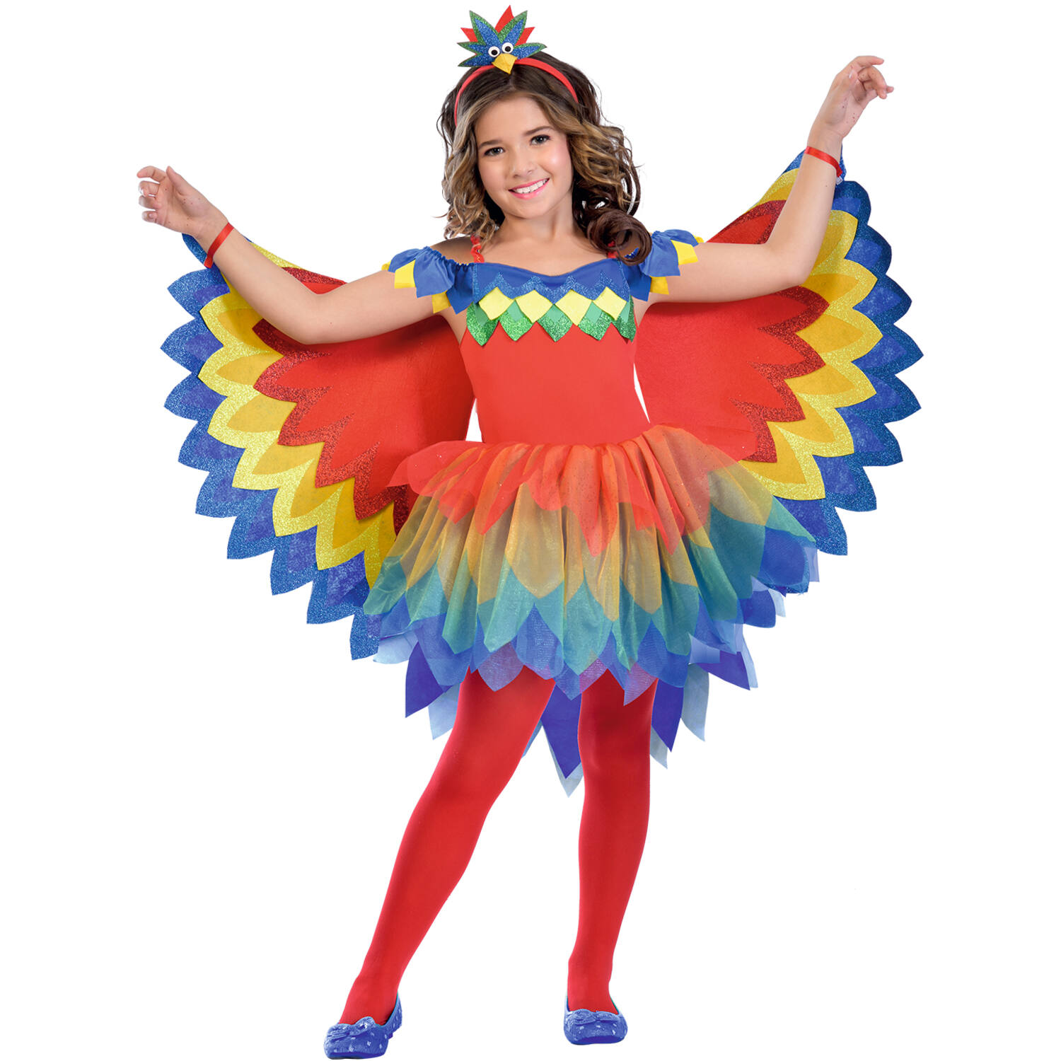 Child Costume Pretty Parrot Fairy Age 3-4 Years