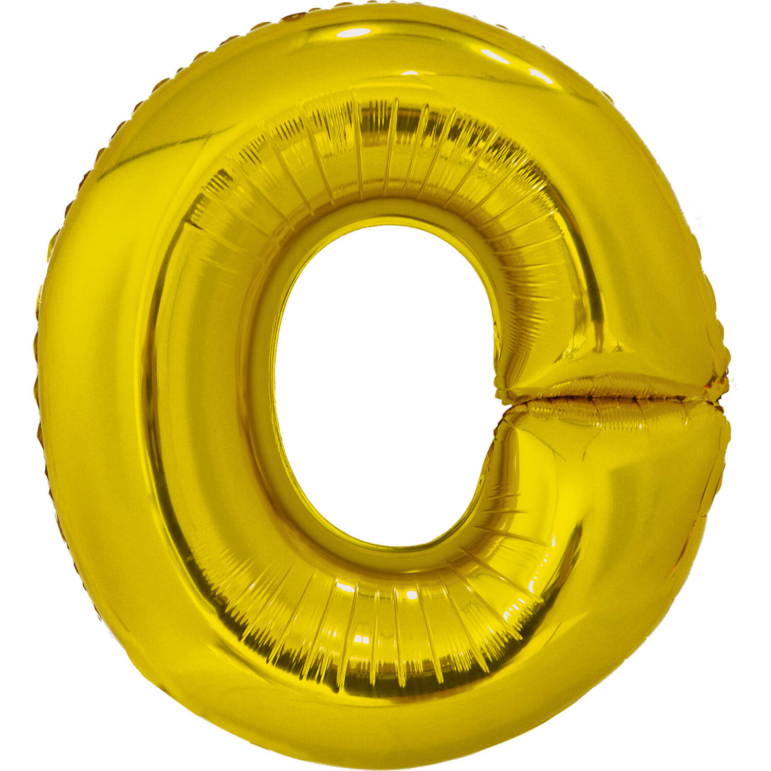 Large Letter O Gold Foil Balloon N34 Packaged 78 cm x 69 cm